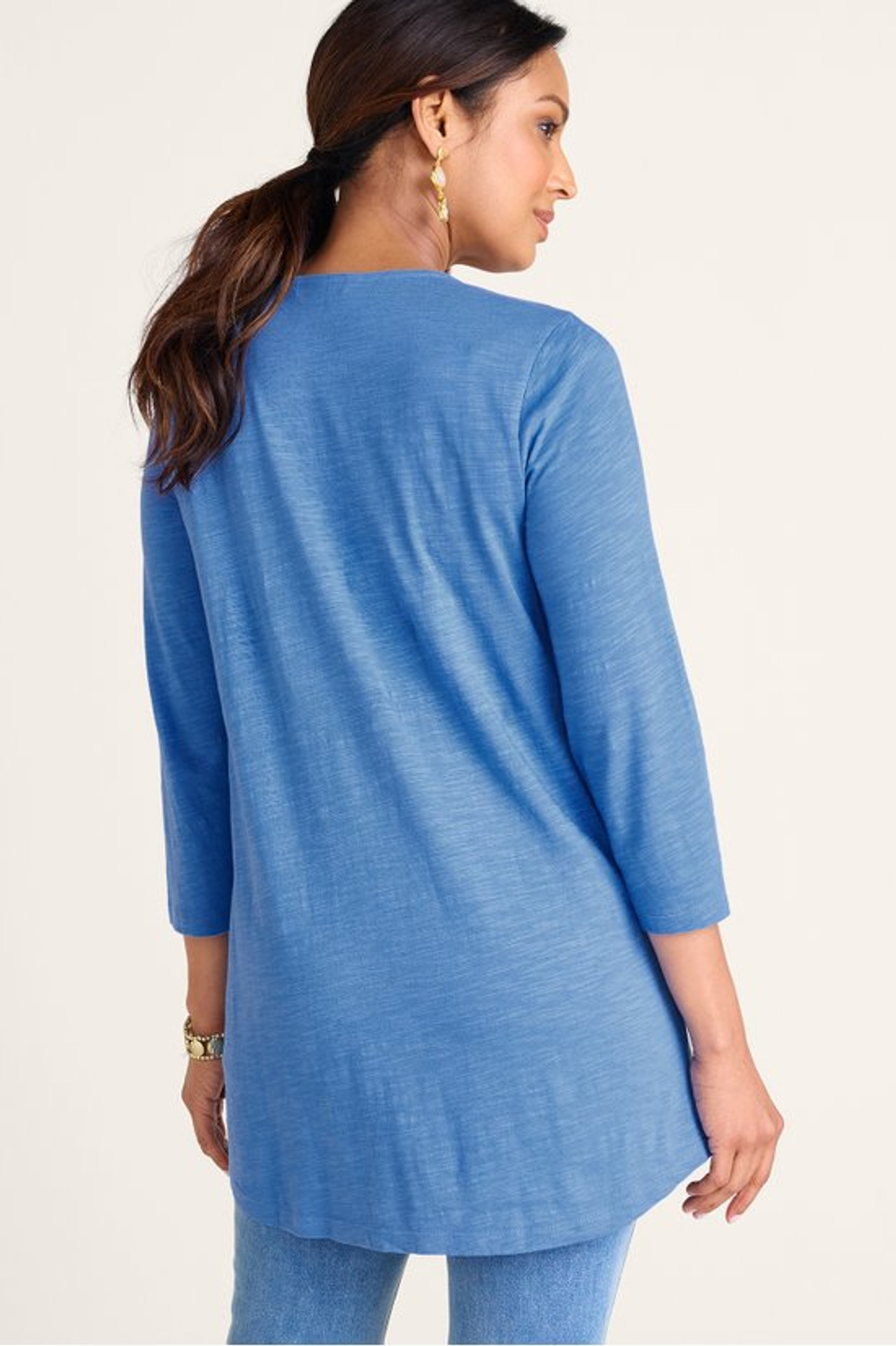 Rumi Embroidered Tunic - Soft Surroundings Outlet