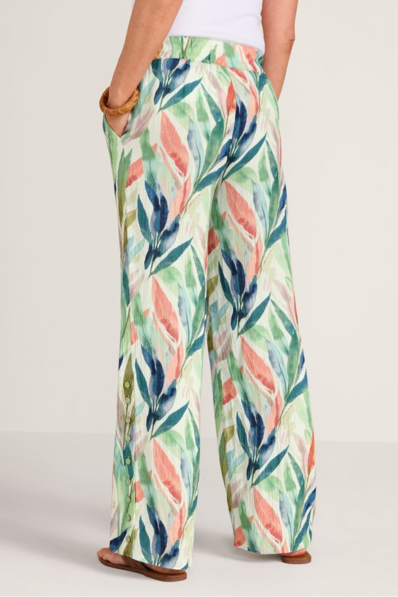 Oceo Gauze Wide-Leg Pants - Soft Surroundings Outlet