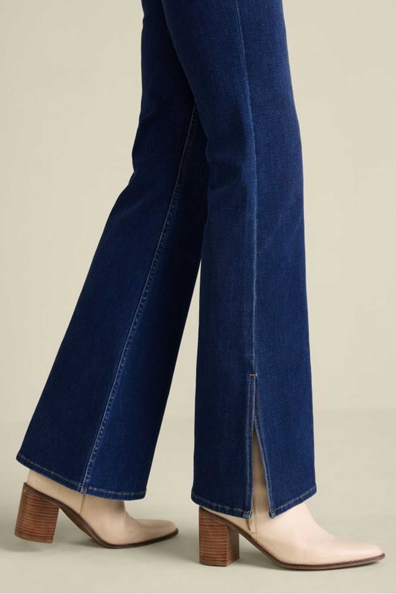 Ultimate Denim Slit Hem Flare Jeans - Soft Surroundings Outlet