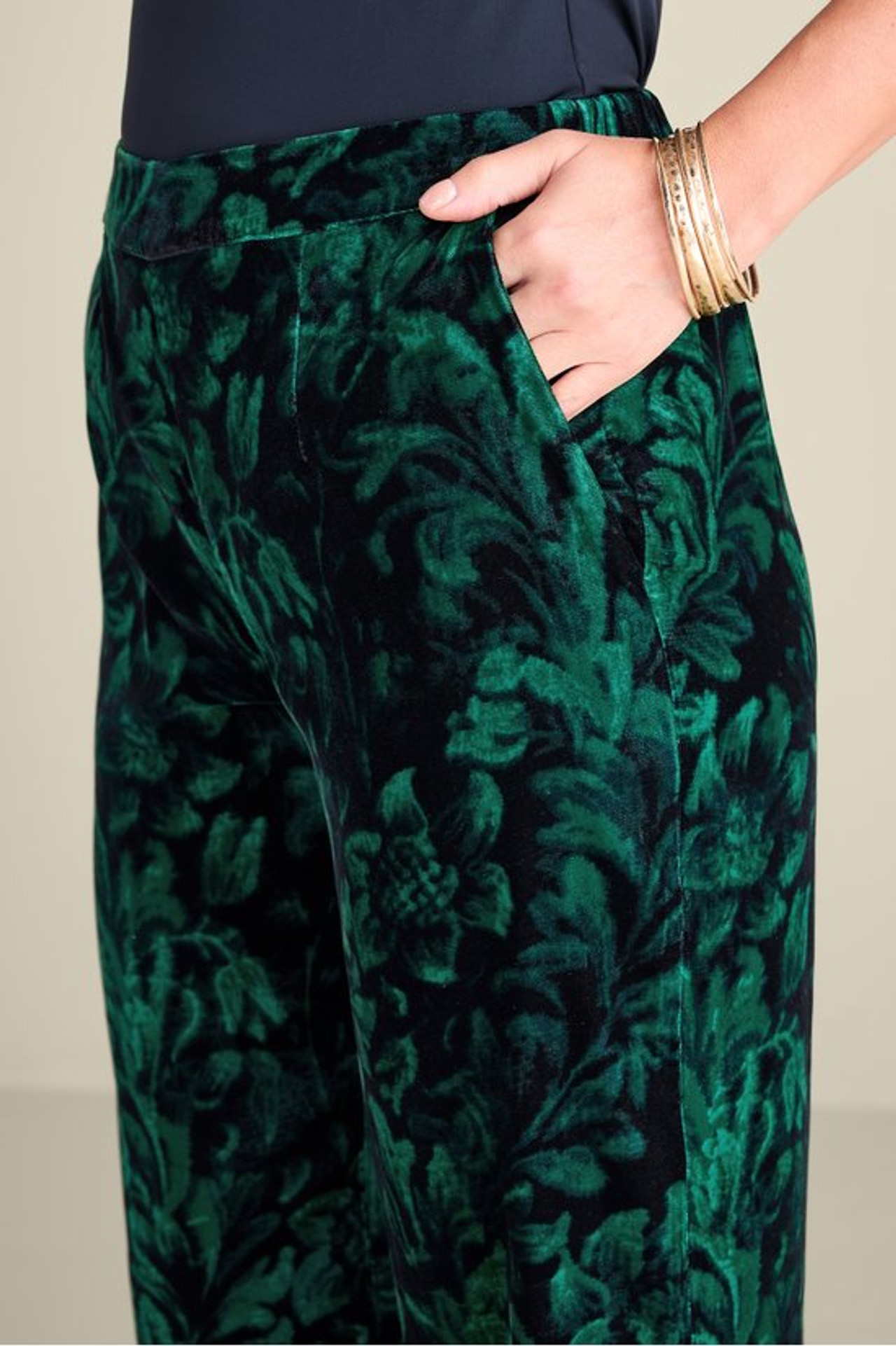 Aria Velvet Wide Leg Pants - Soft Surroundings Outlet