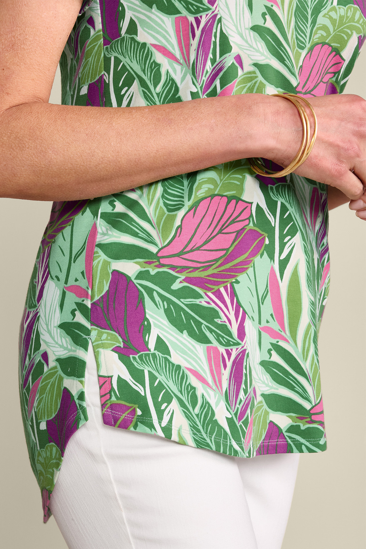 SoftEssential™ Supima® Isabel Short Sleeve Tunic - Soft Surroundings Outlet