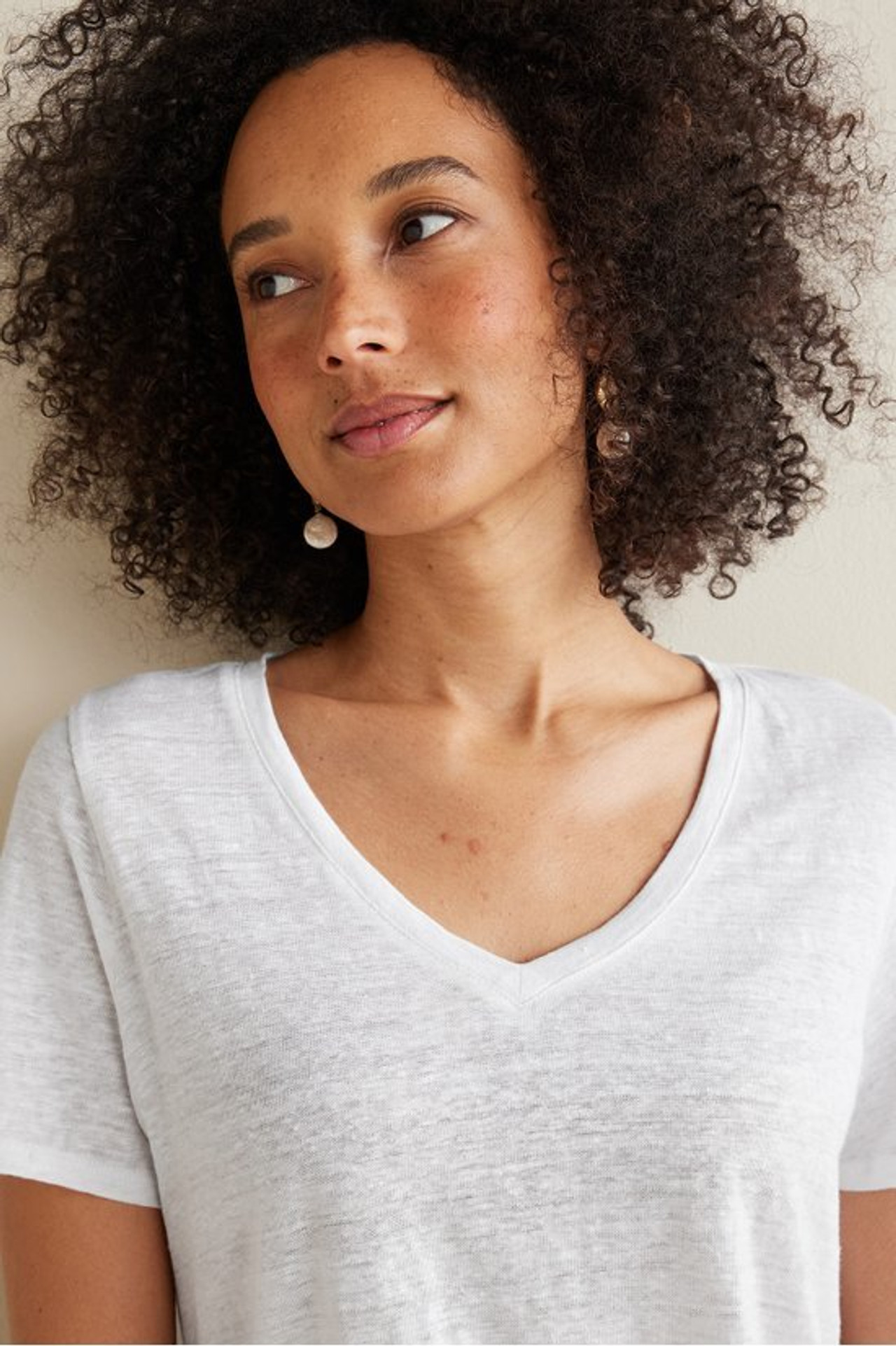 Aubrey Linen Slub Tee - Soft Surroundings Outlet