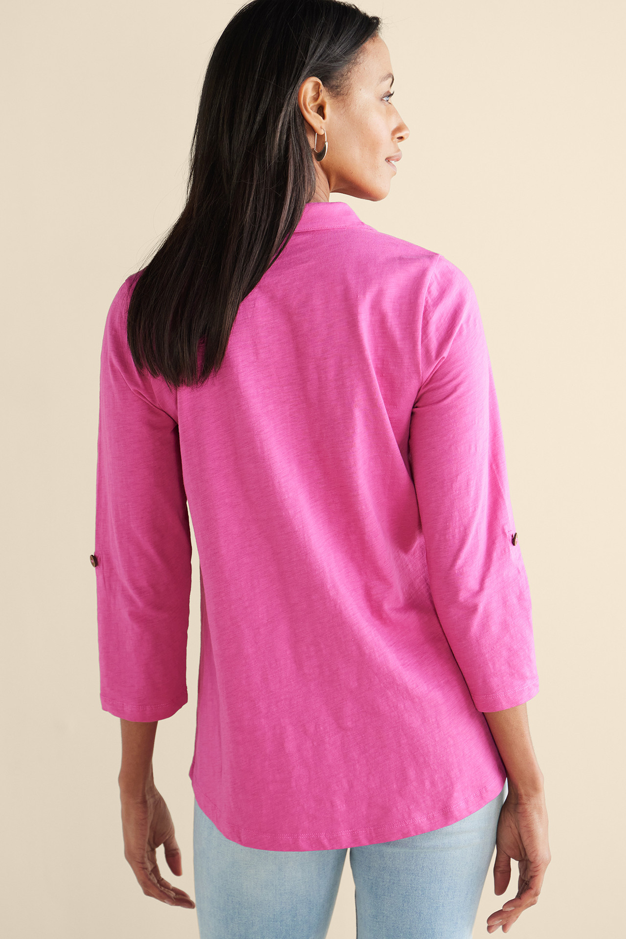 Danielle 3/4 Sleeve Tunic - Soft Surroundings Outlet
