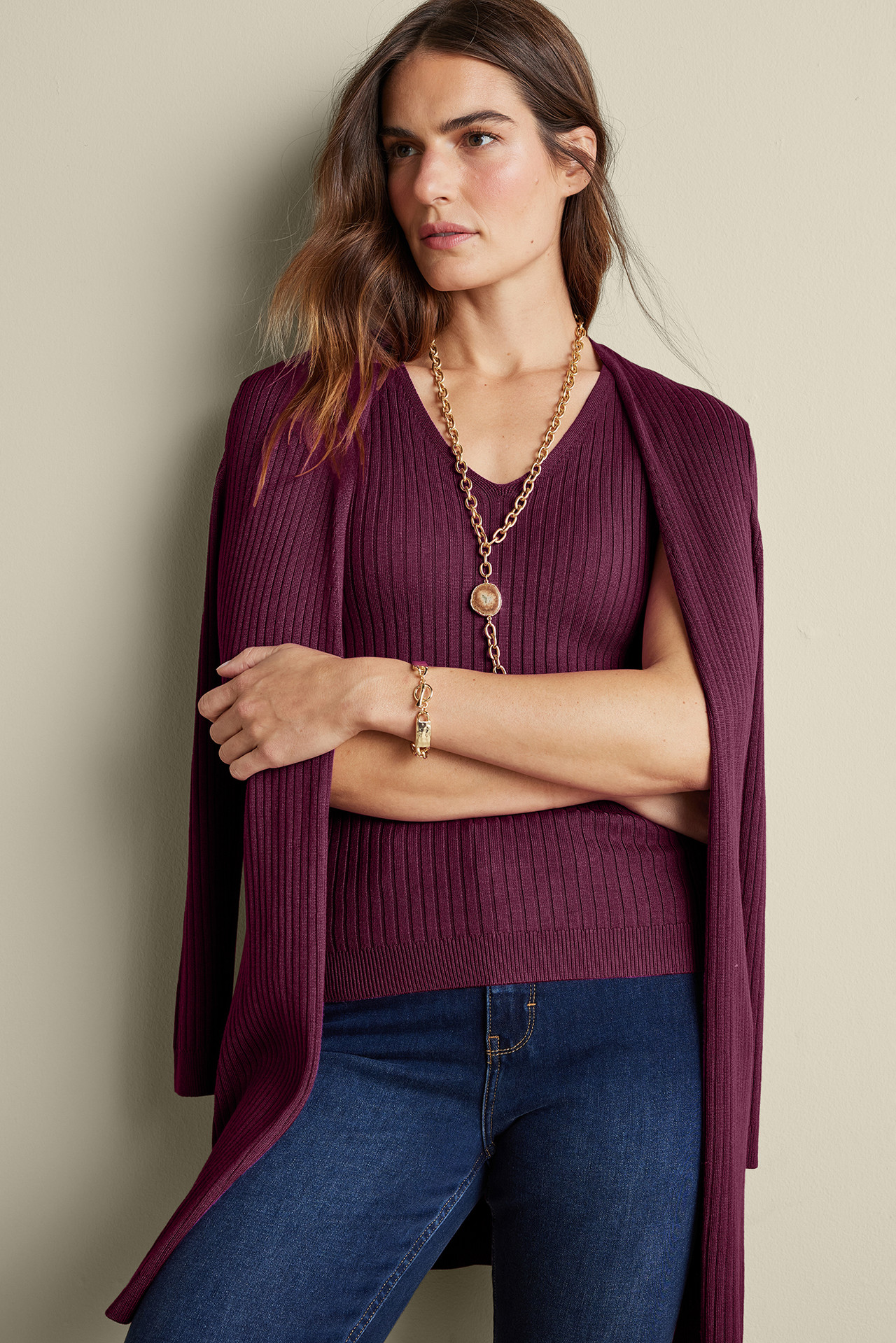 SoftEssential™ Ribbed Sweater Tank - Soft Surroundings Outlet