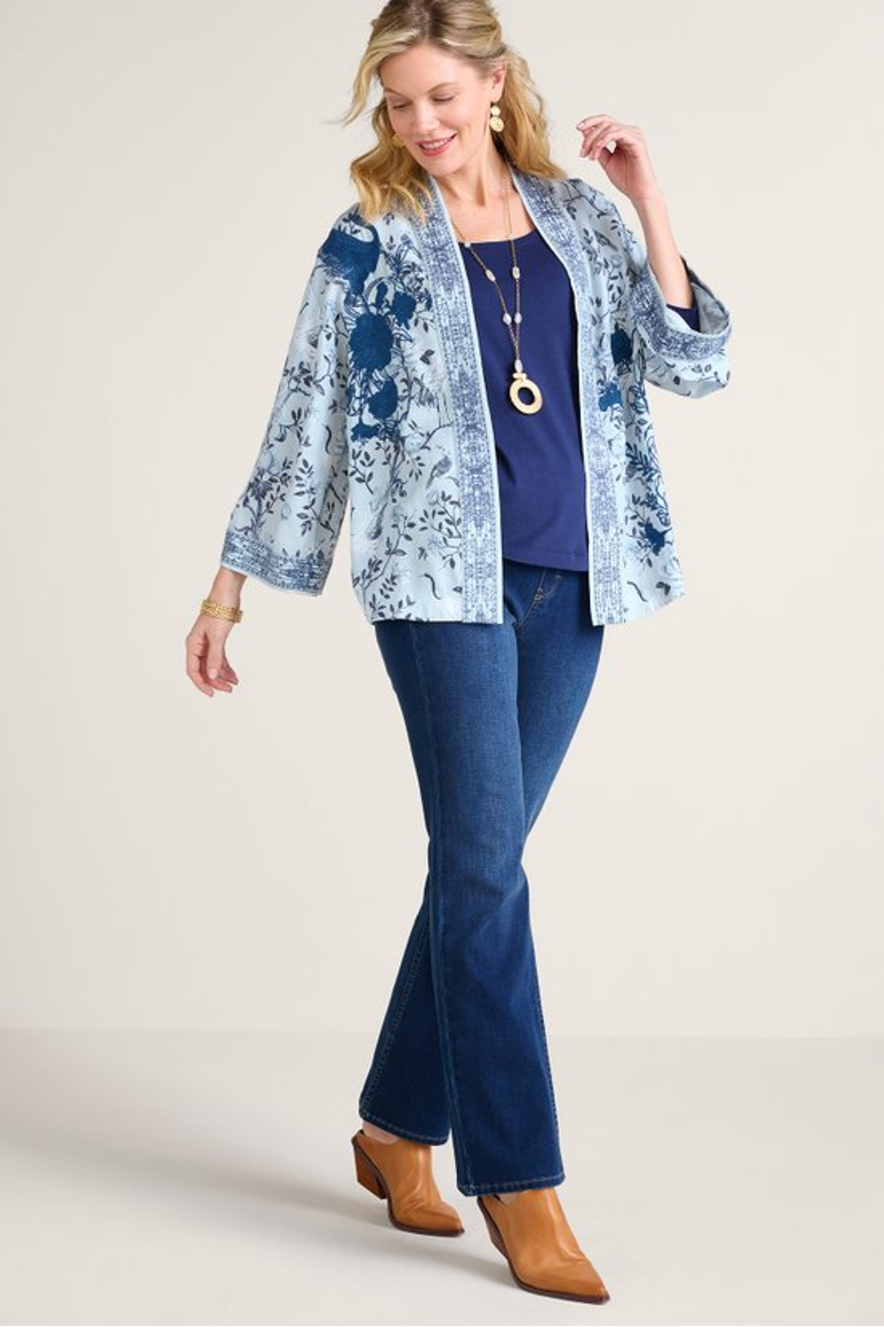 Contessa Embroidered TENCEL™ Topper - Soft Surroundings Outlet