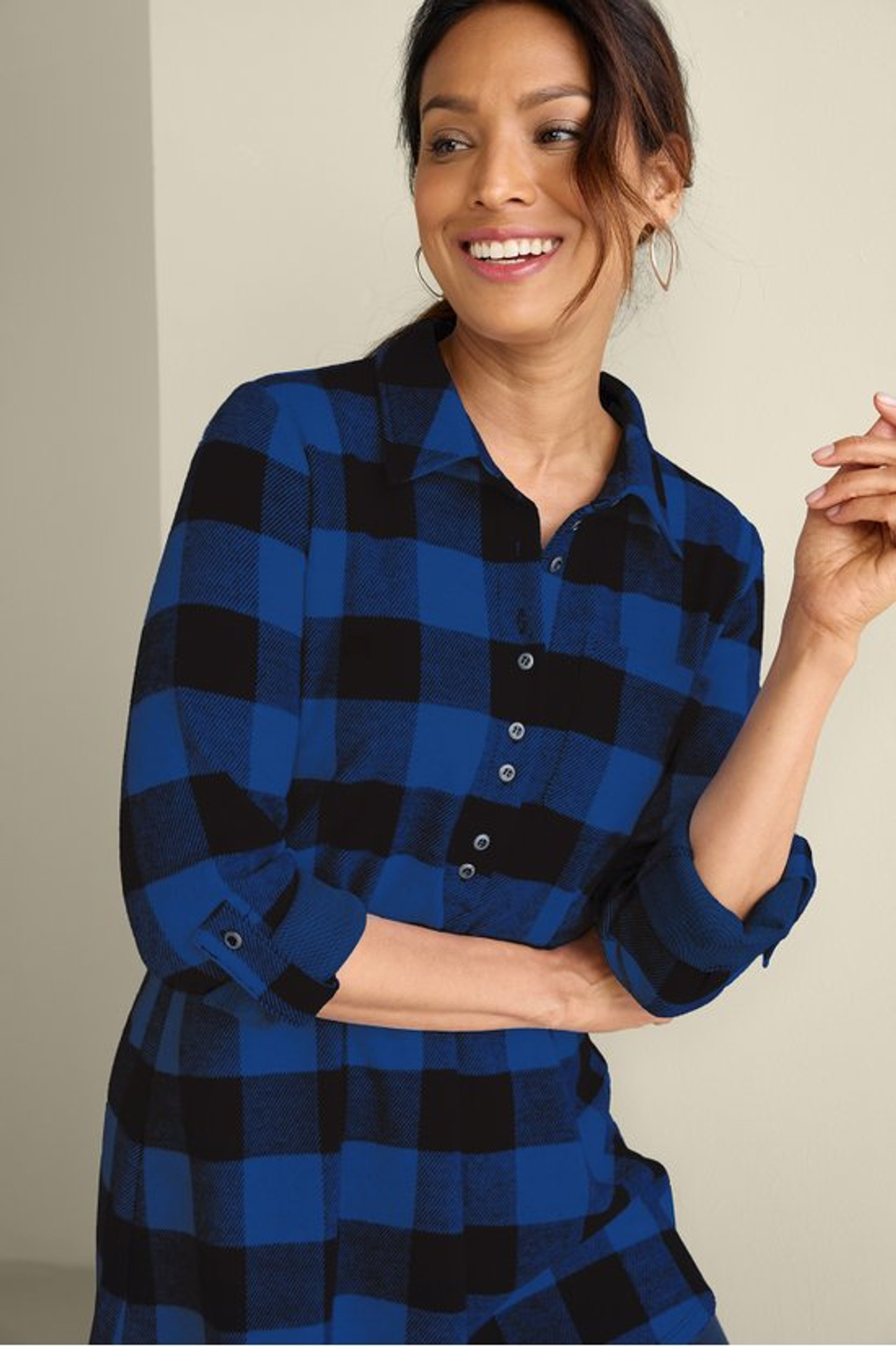 Mad About Plaid Tunic - Soft Surroundings Outlet