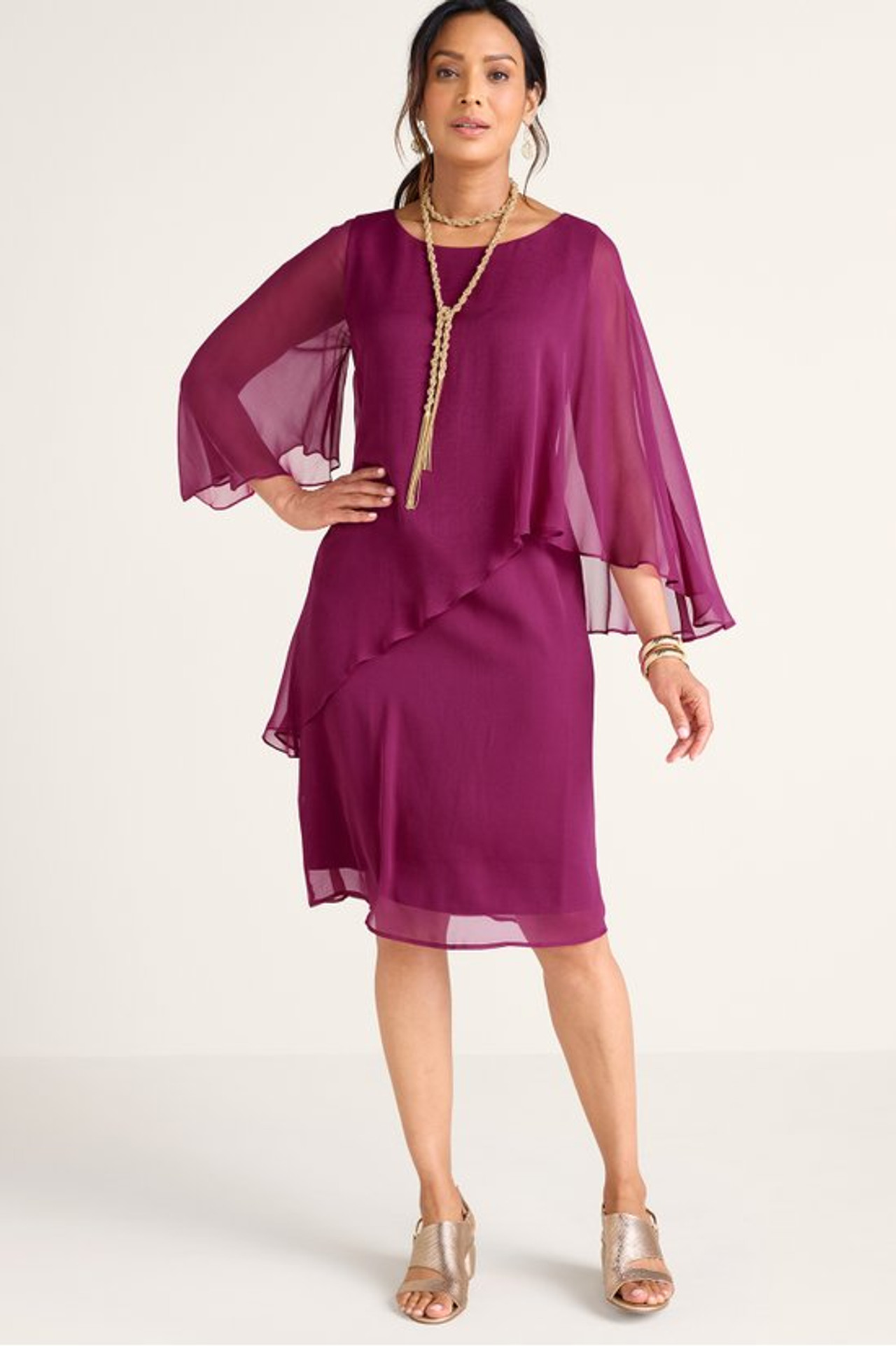 Mariah Silk Dress - Soft Surroundings Outlet