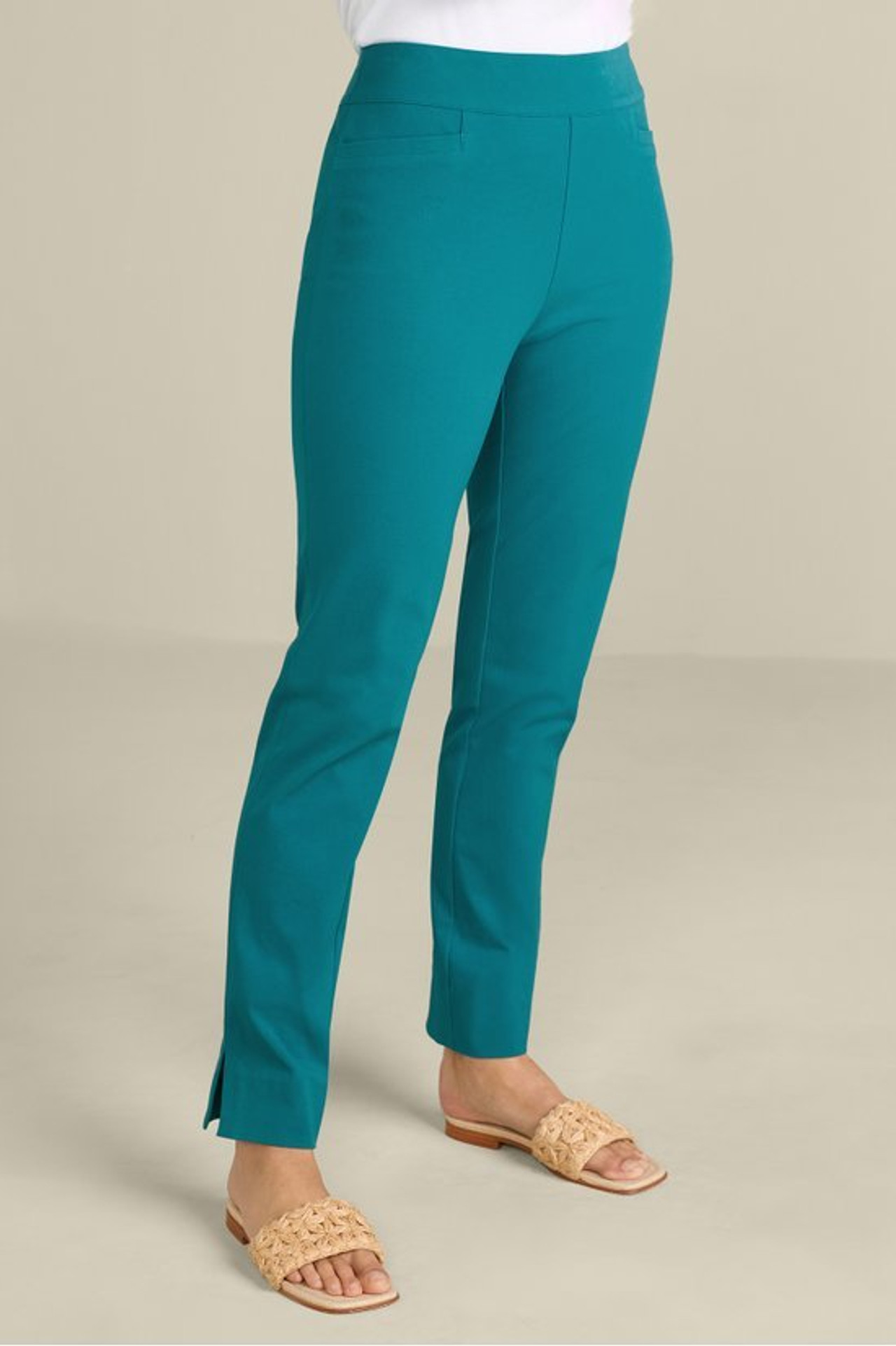 SoftEssential™ SUPERLA Slim Leg Ankle Pants - Soft Surroundings Outlet