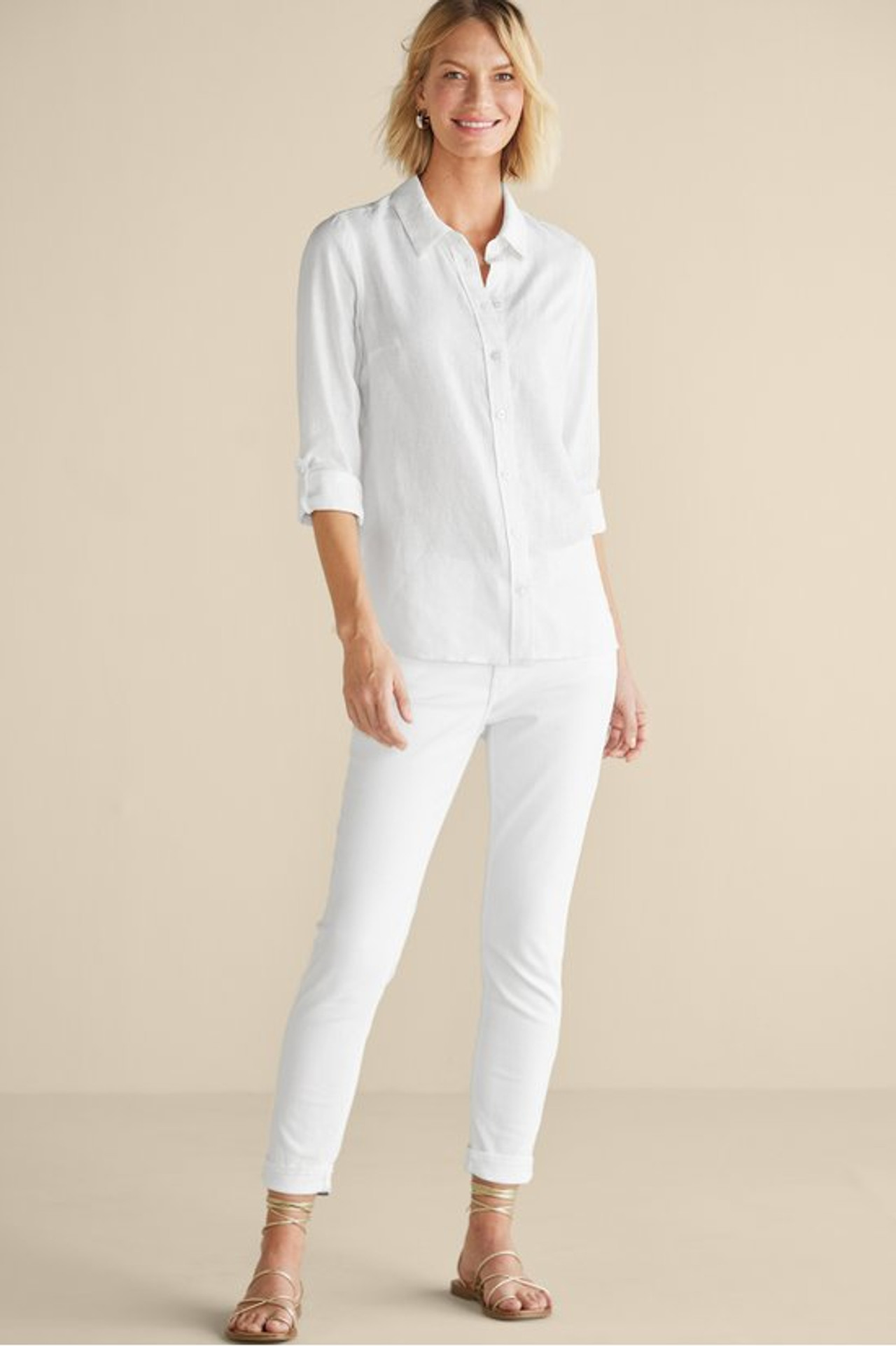 Jordan Linen Blend Shirt - Soft Surroundings Outlet