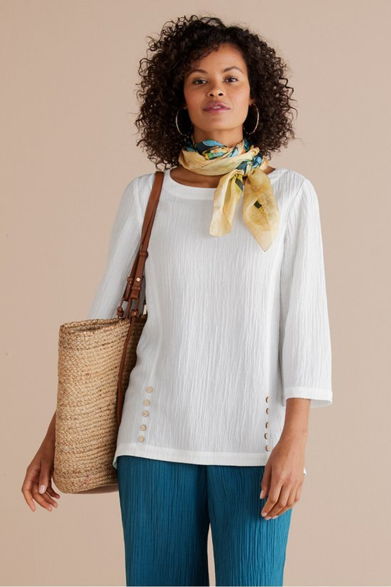 Oceo Gauze Tunic - Soft Surroundings Outlet