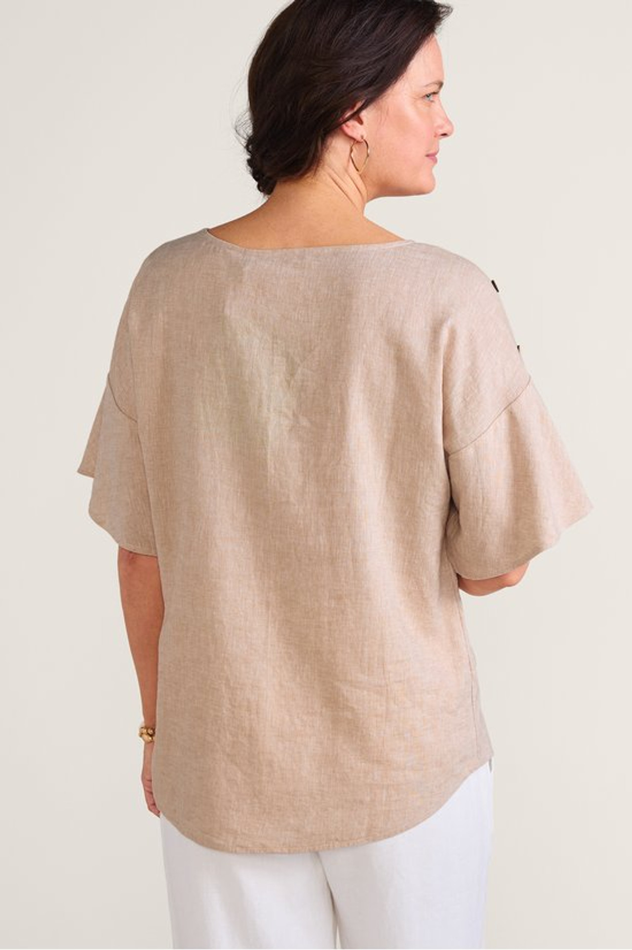 Andrea Linen Blend Pullover - Soft Surroundings Outlet