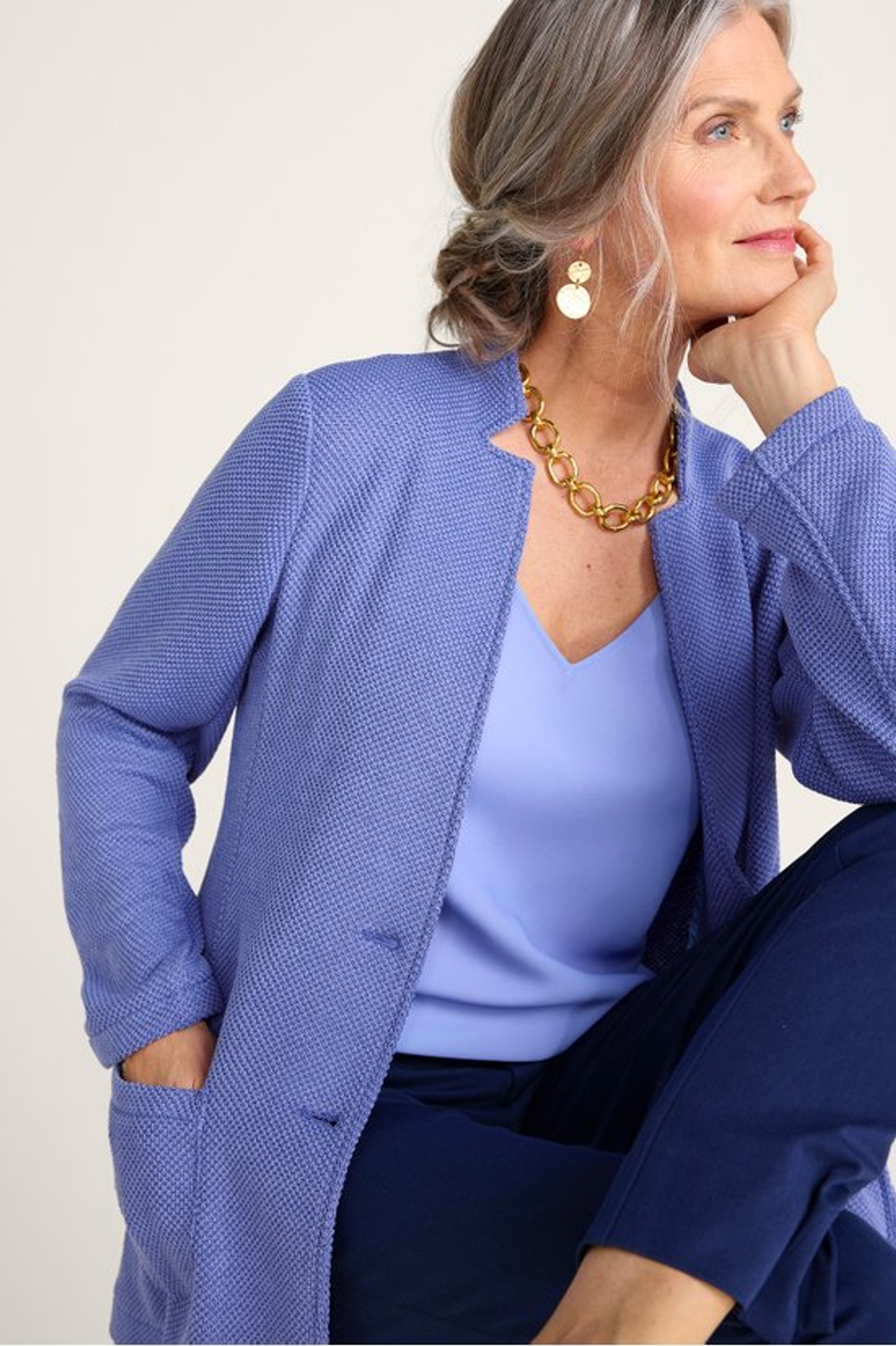 Dagny Textured Blazer - Soft Surroundings Outlet