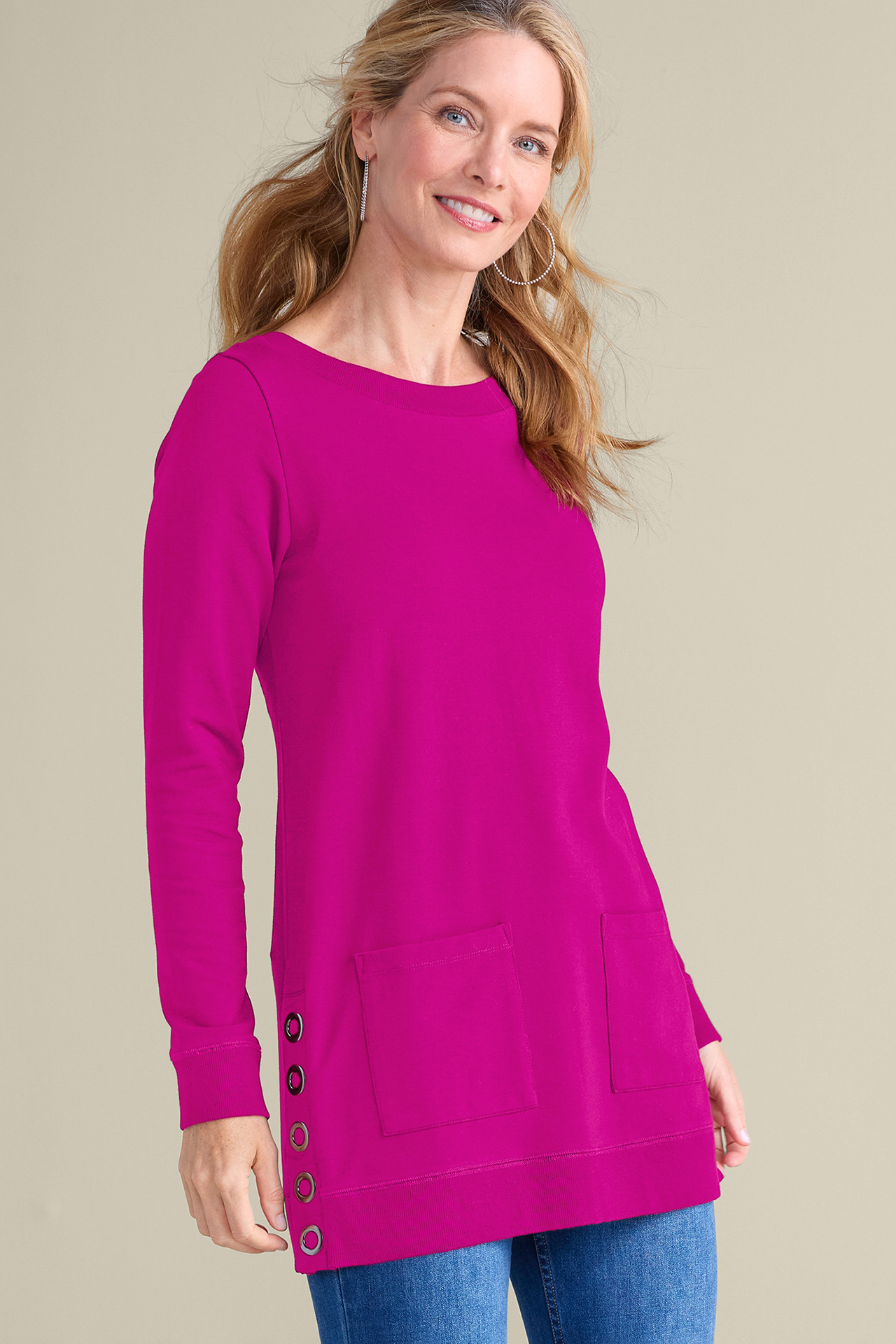 Make It Snappy Pullover - Soft Surroundings Outlet