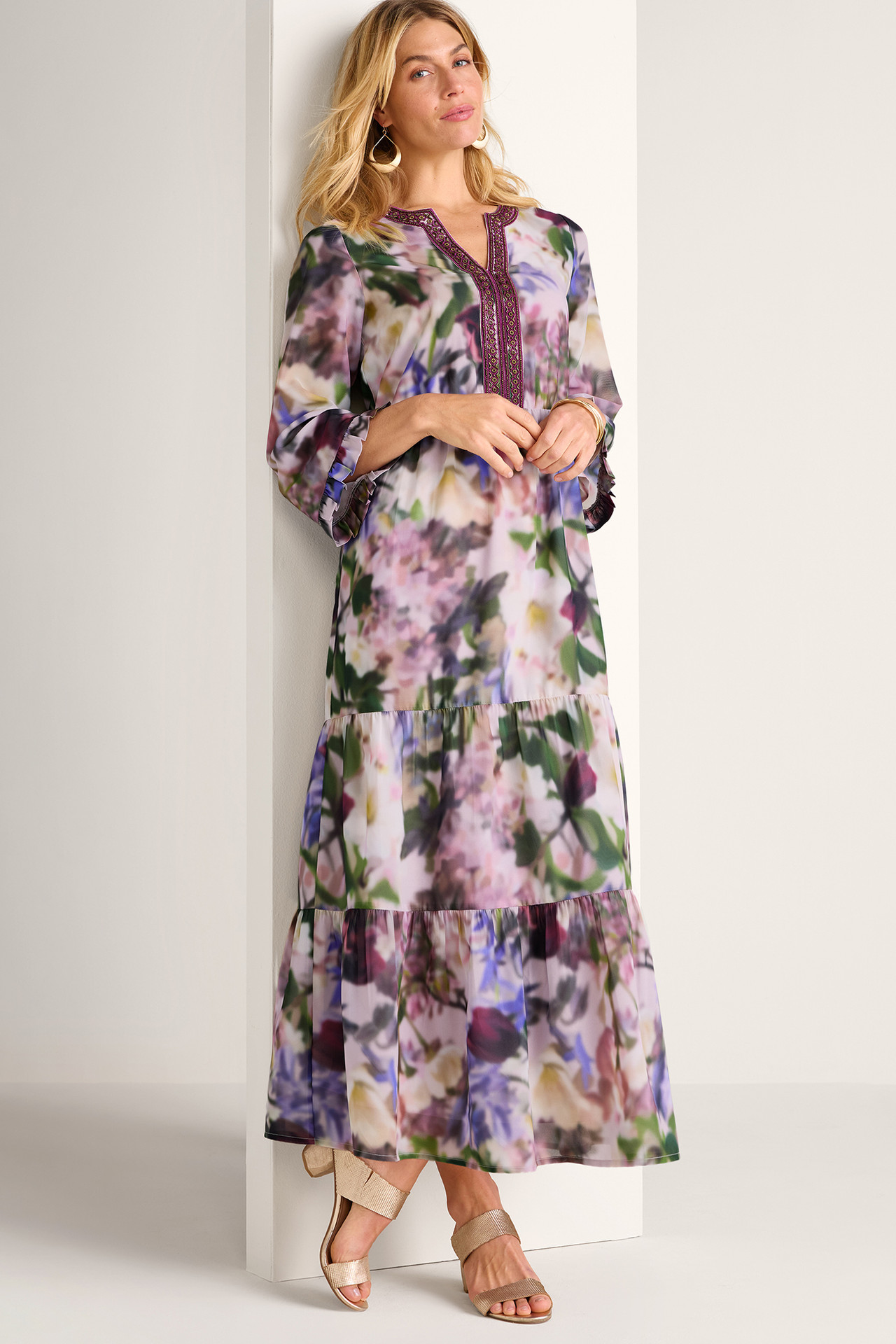 Baroque Maxi Dress - Soft Surroundings Outlet