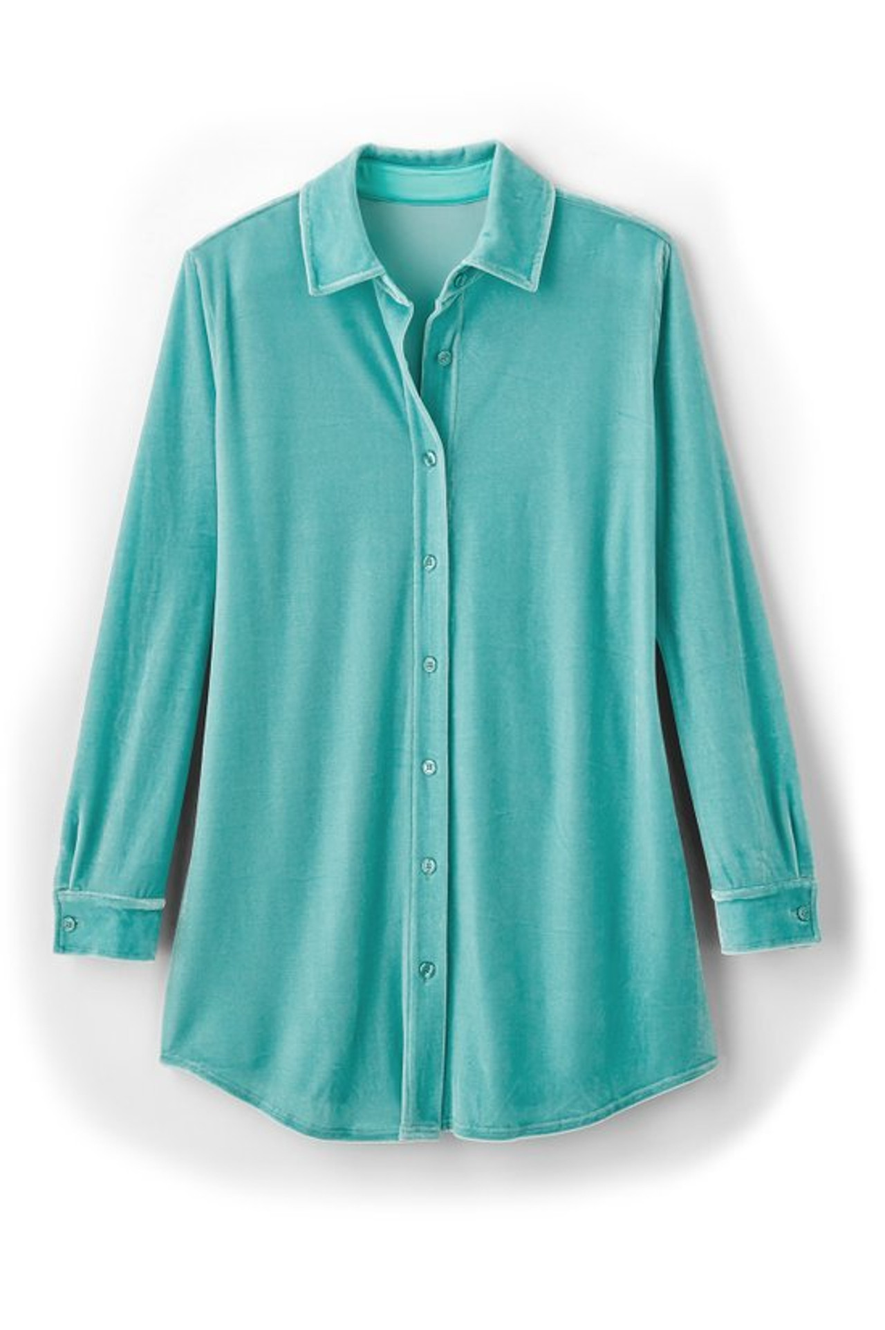 Velvet Boyfriend Tunic Shirt - Soft Surroundings Outlet