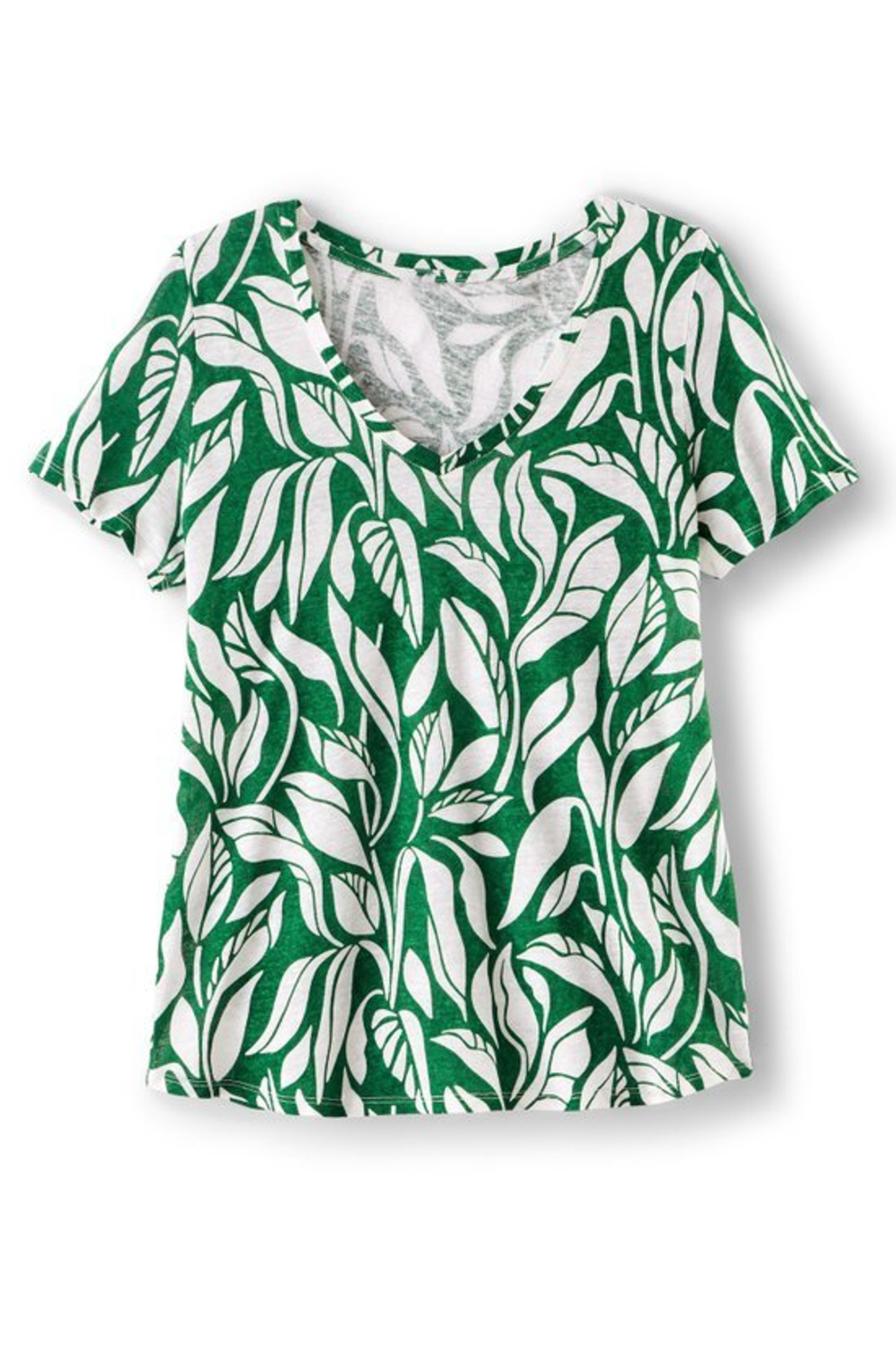 Aubrey Linen Slub Tee - Soft Surroundings Outlet