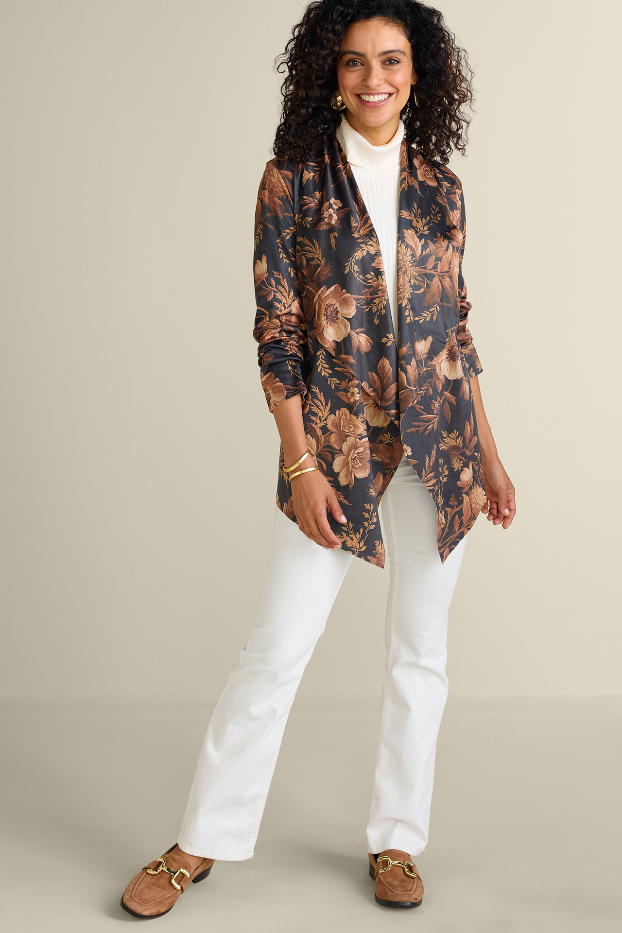 Shape Drape Faux Suede Jacket - Soft Surroundings Outlet