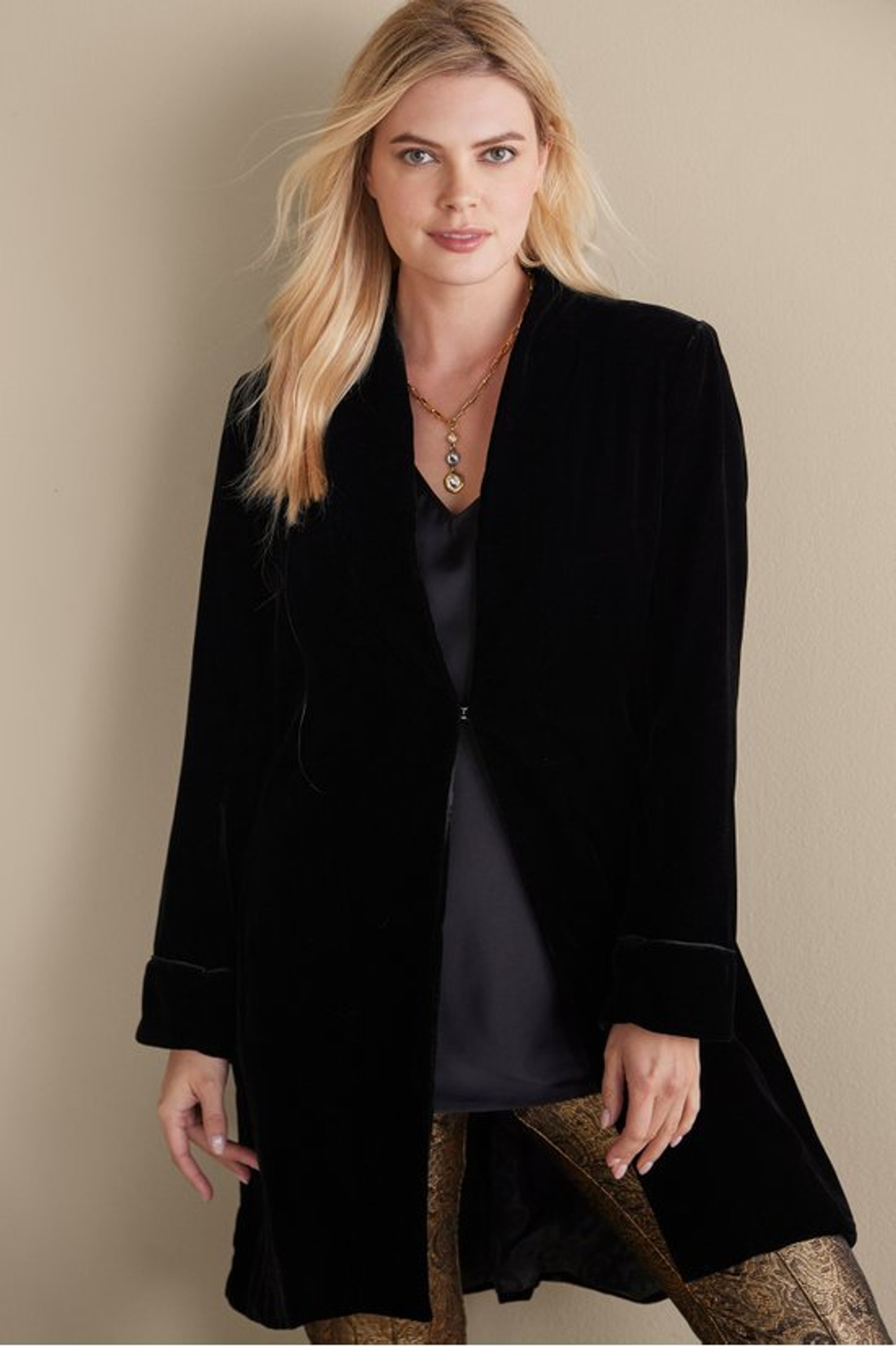 Aria Velvet Jacket - Soft Surroundings Outlet