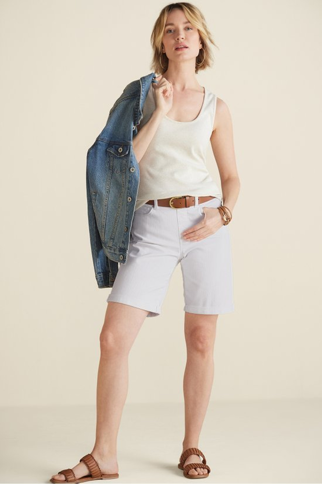 Ultimate Denim Pull On Relaxed Shorts - Soft Surroundings Outlet