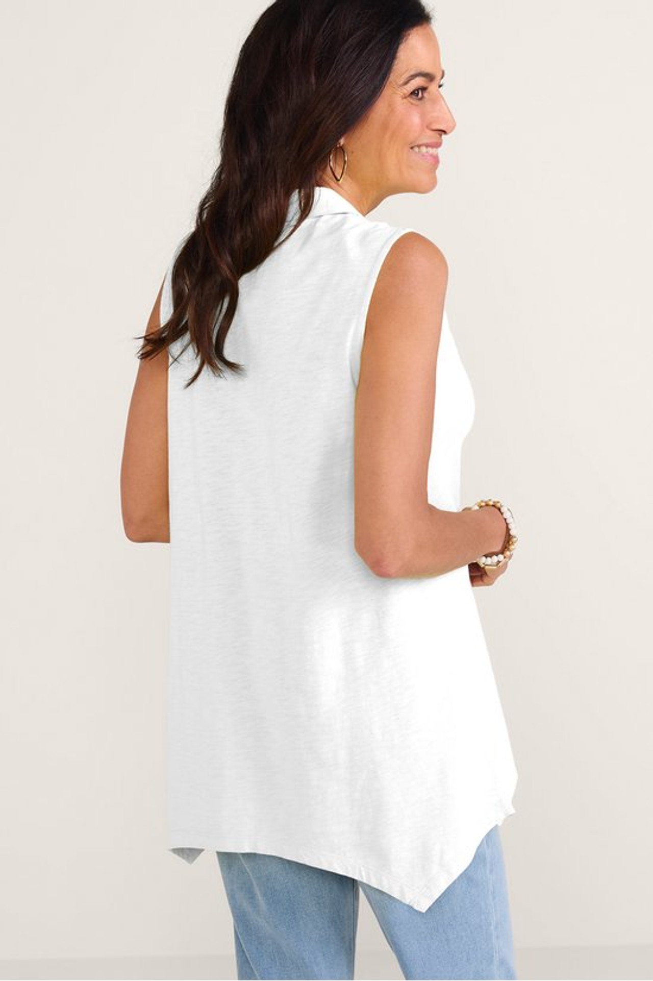 Danielle Button Sleeveless Tunic - Soft Surroundings Outlet
