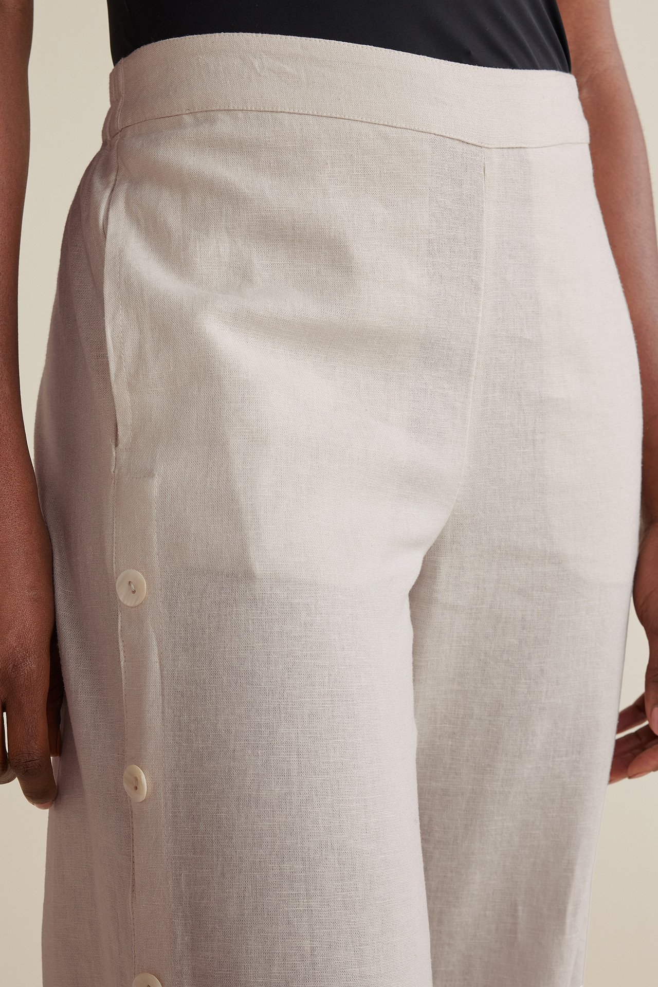 Sonoma Linen Blend Wide Leg Pants - Soft Surroundings Outlet