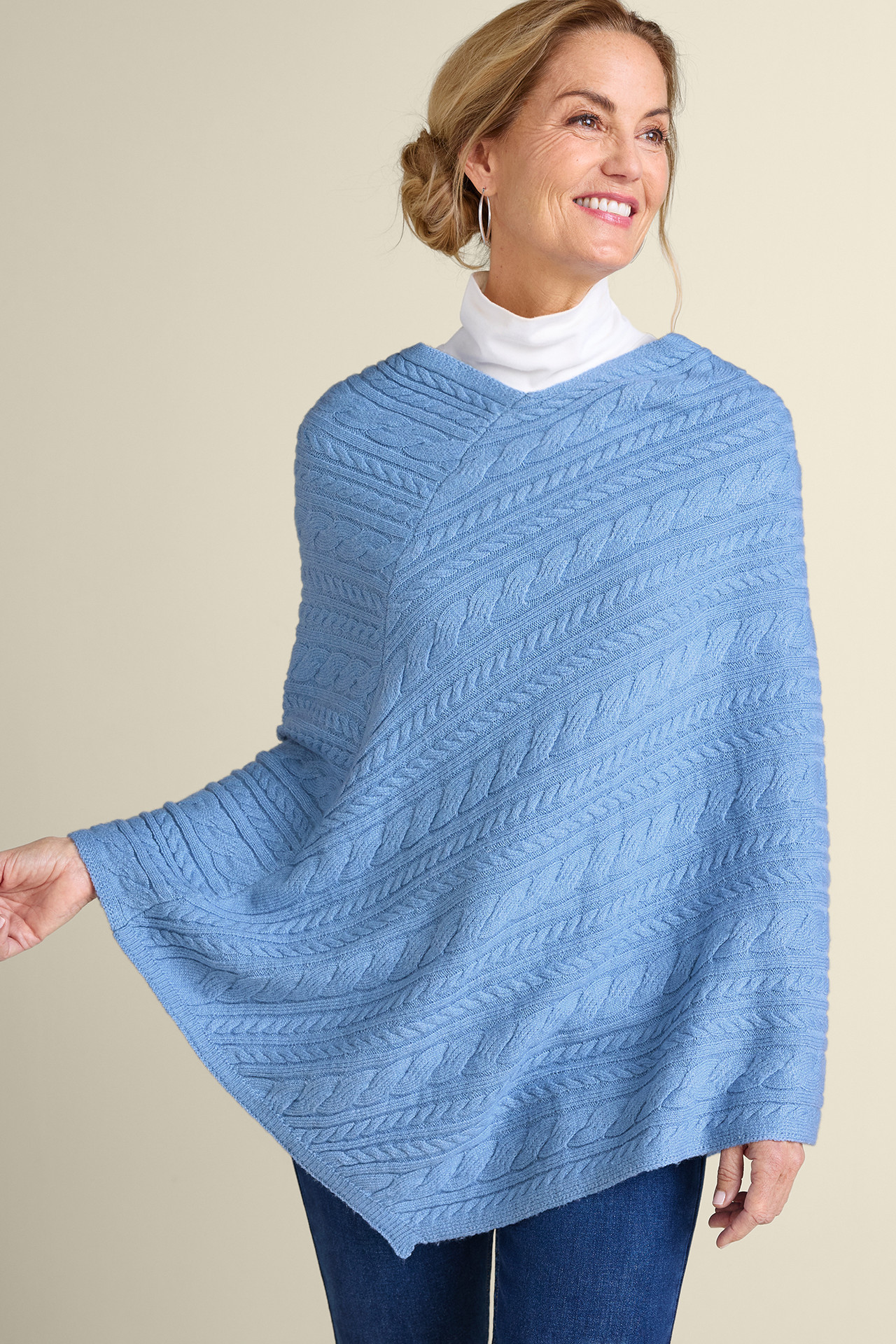 Aren Cable Poncho - Soft Surroundings Outlet