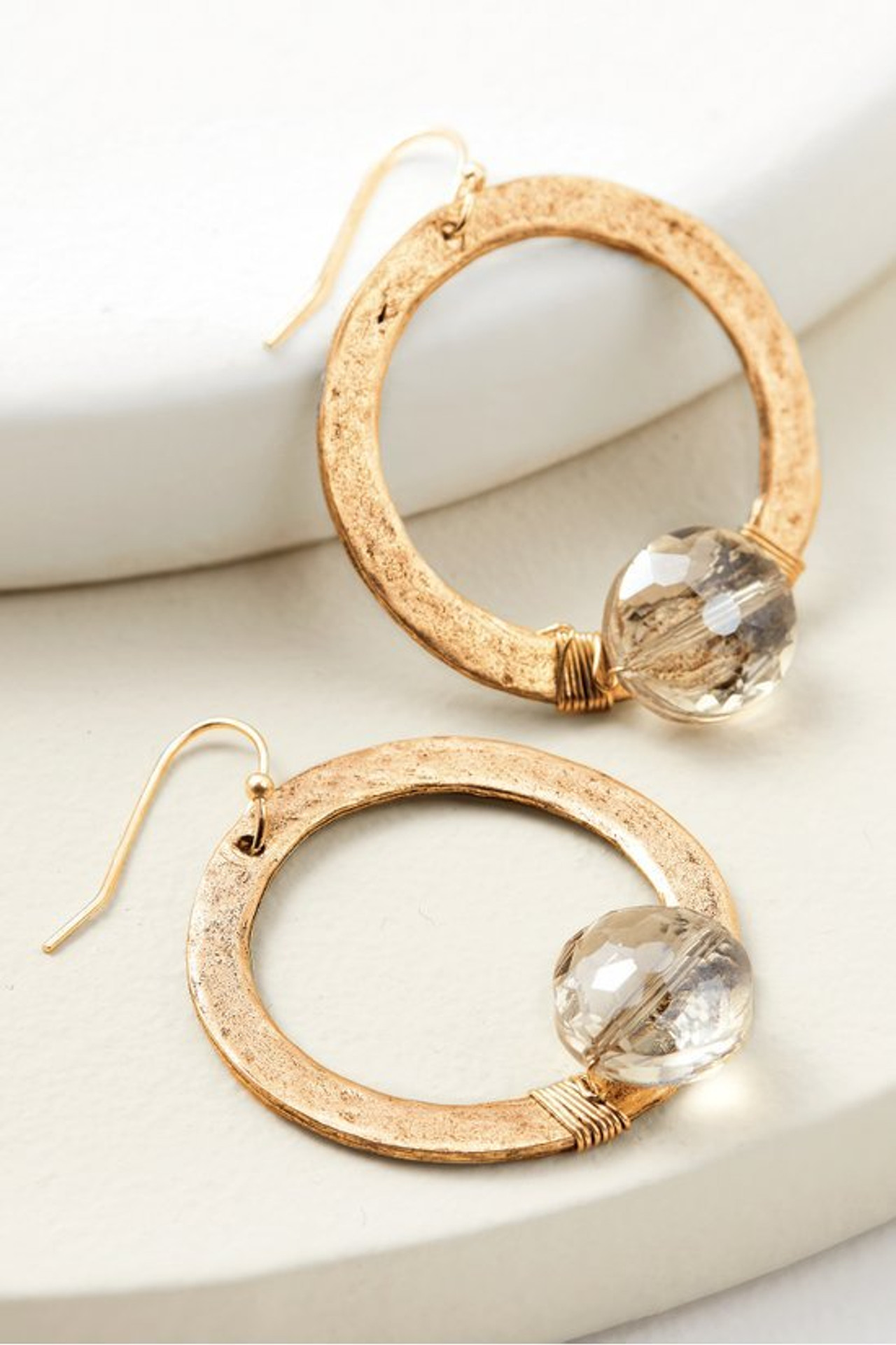 Cressa Crystal Hoop Earrings - Soft Surroundings Outlet
