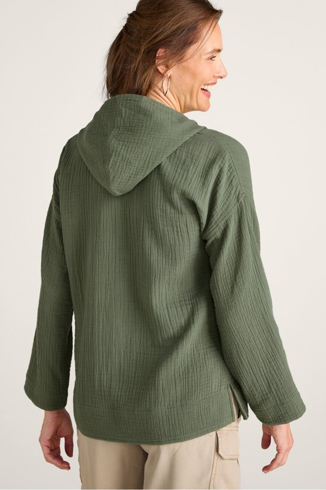 Kemia Gauze Hoodie - Soft Surroundings Outlet