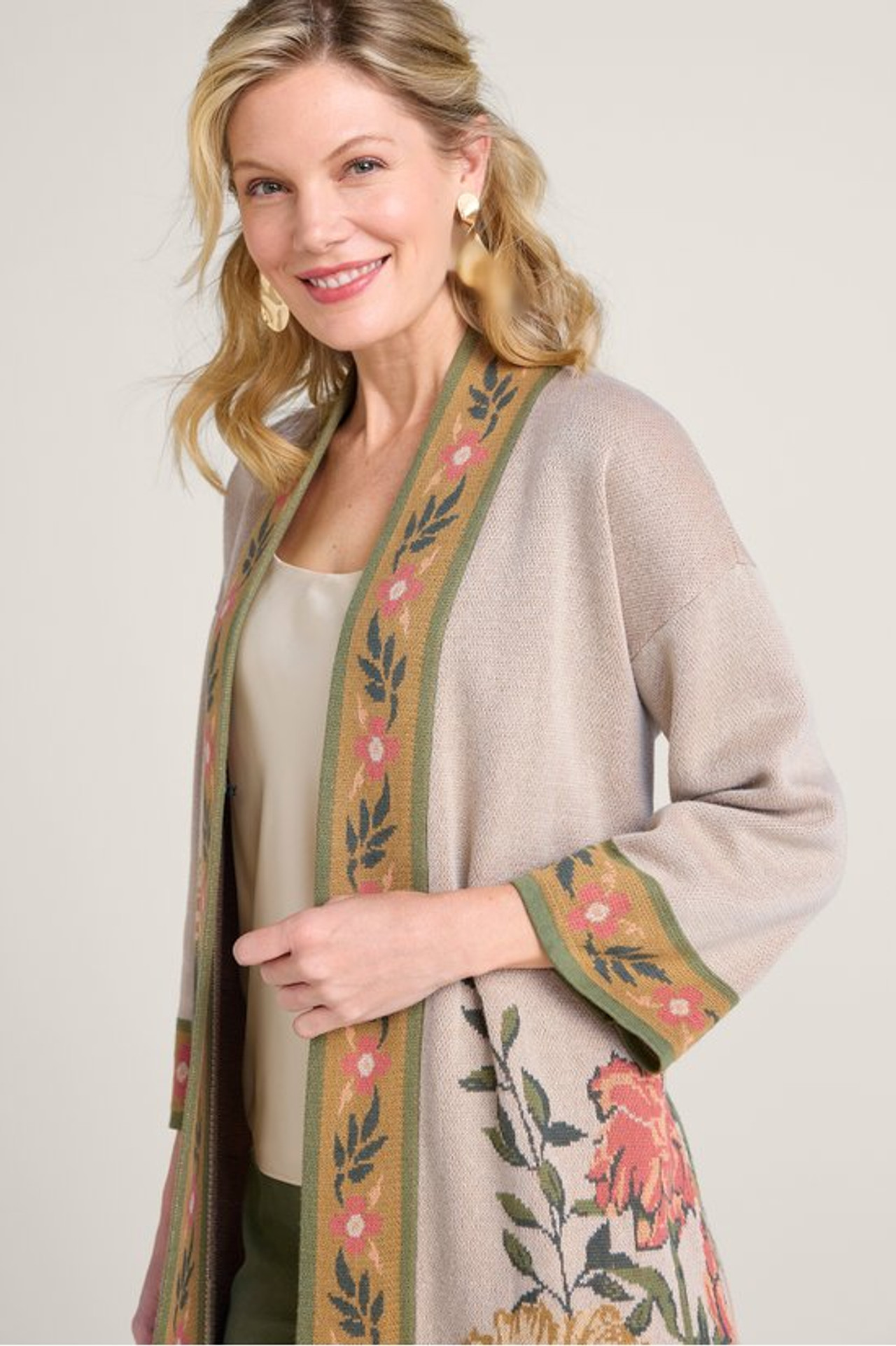 Moxie Jacquard Cardigan - Soft Surroundings Outlet