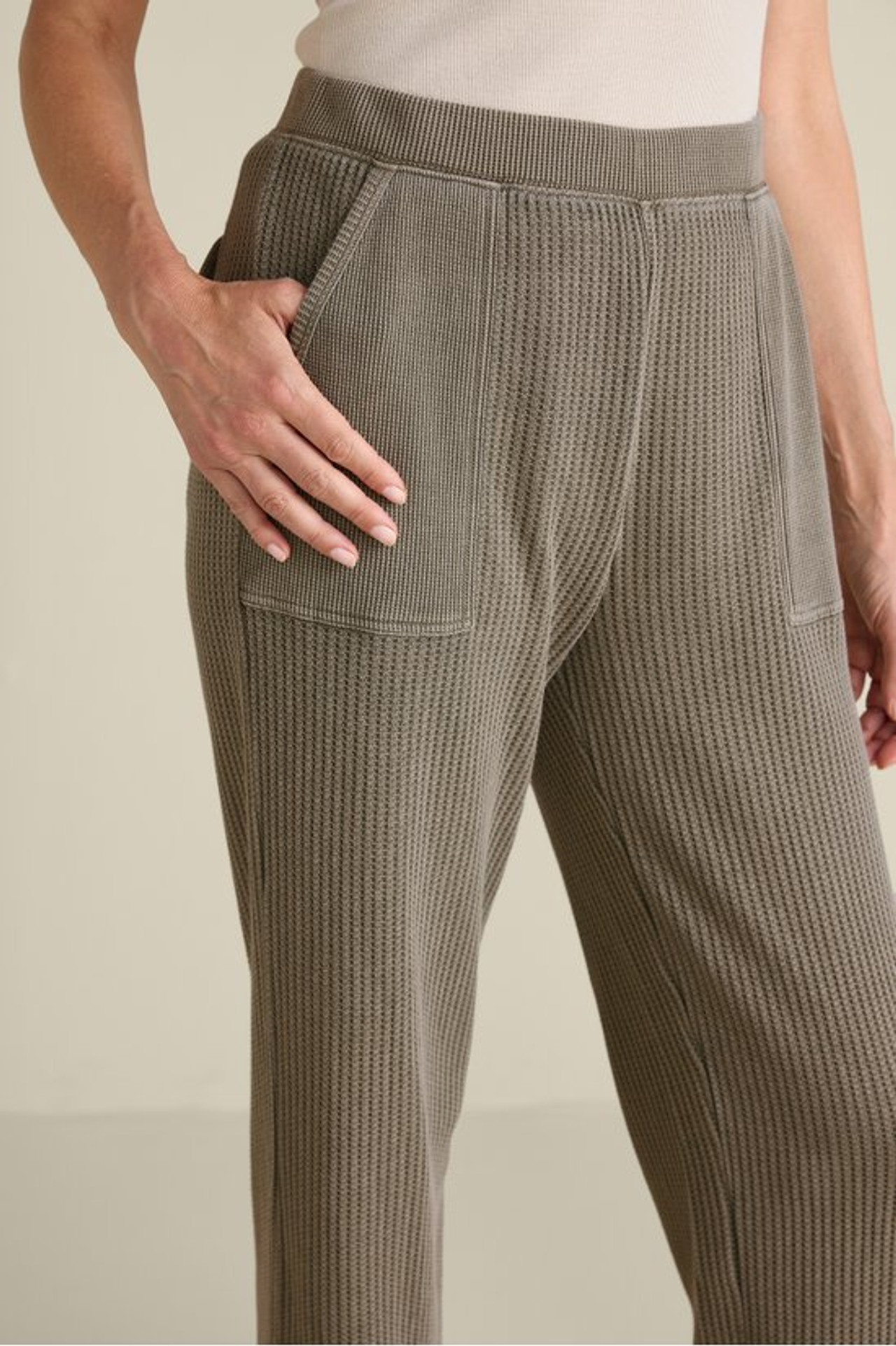 Vala Waffle Pull-On Pants - Soft Surroundings Outlet