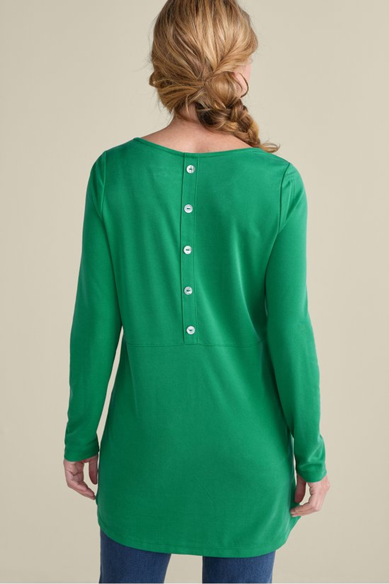 Fairfax Button-Back Tunic - Soft Surroundings Outlet