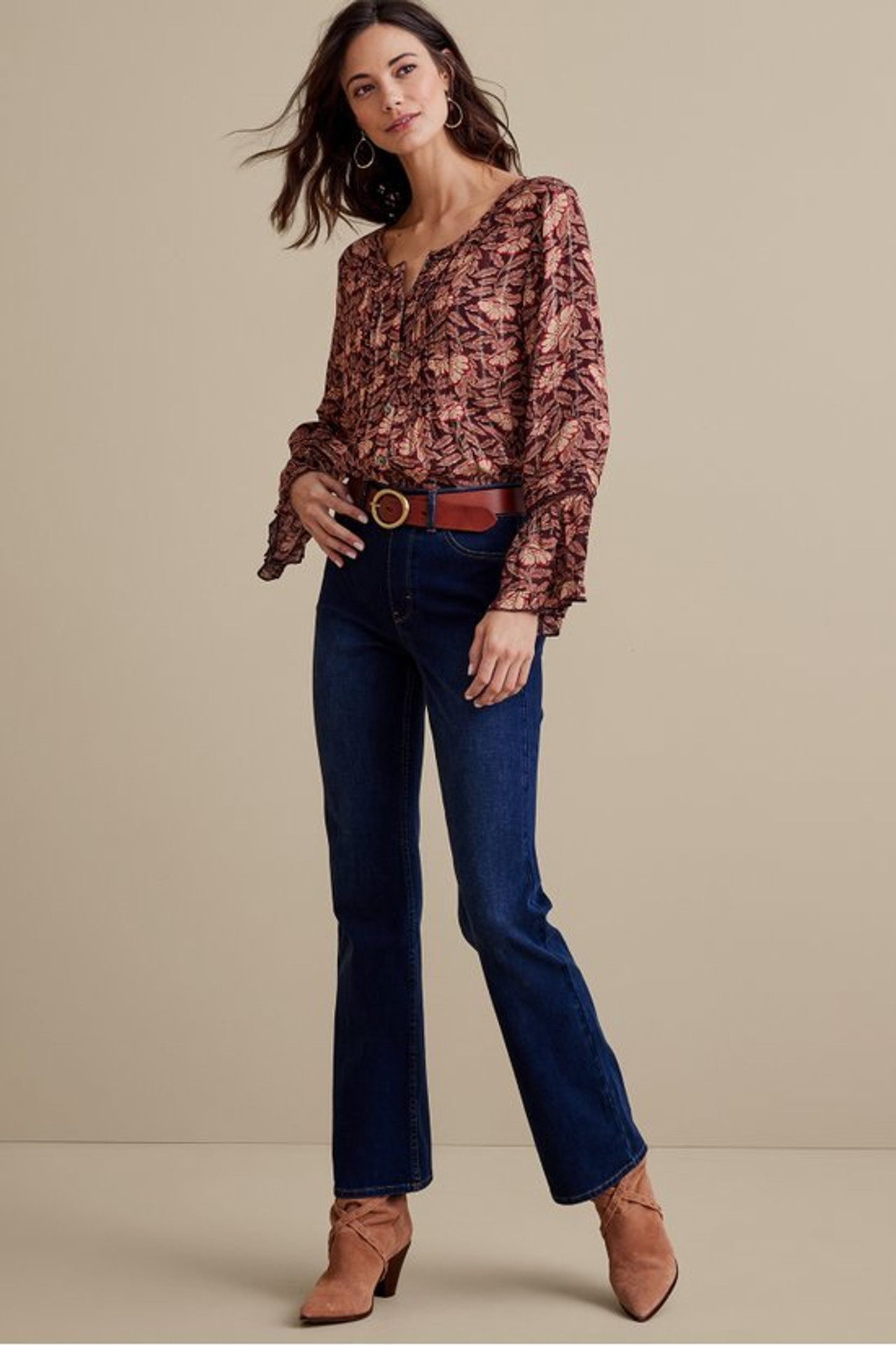 Ultimate Denim Pull-On Bootcut Jeans - Soft Surroundings Outlet