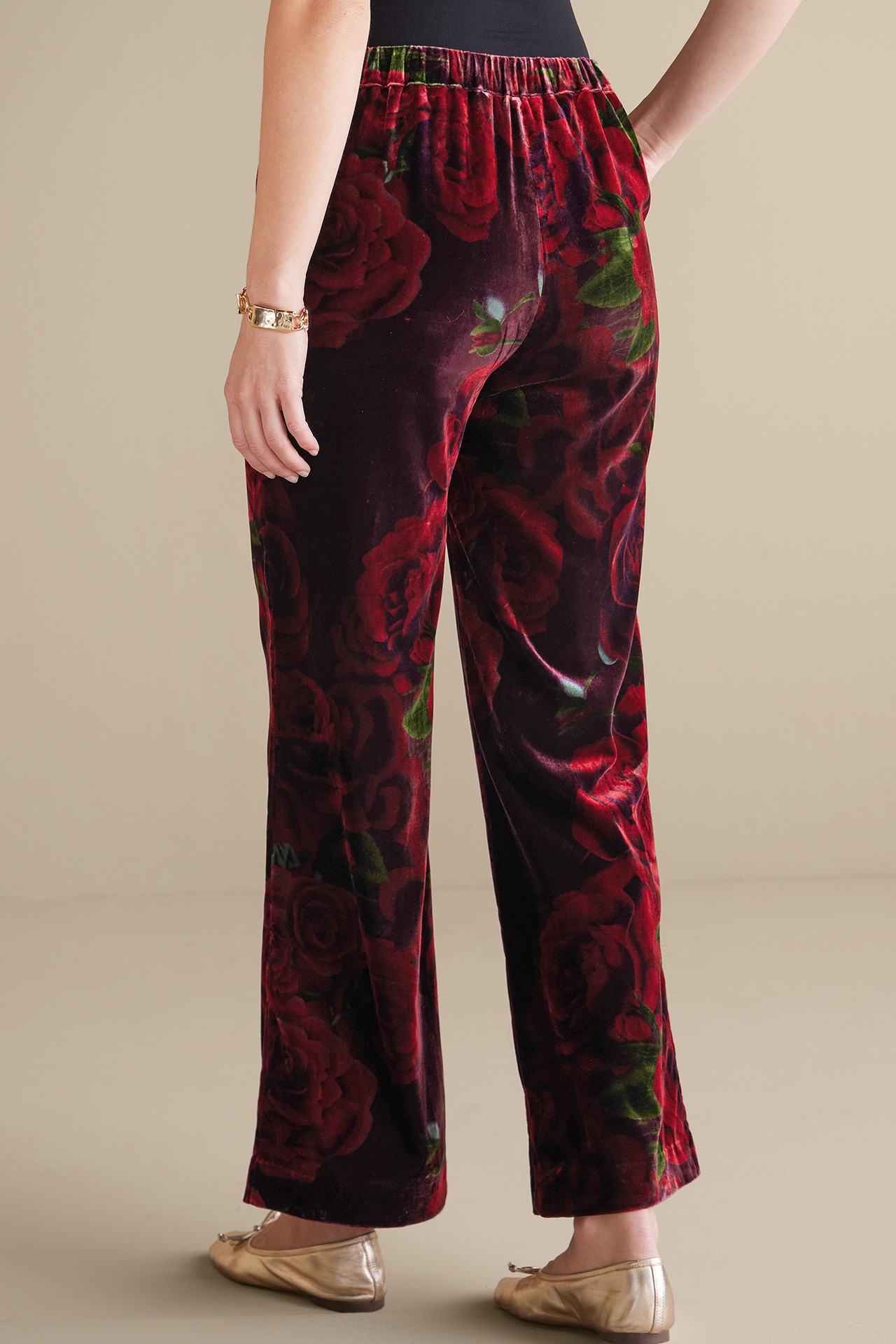 Aria Velvet Wide Leg Pants - Soft Surroundings Outlet