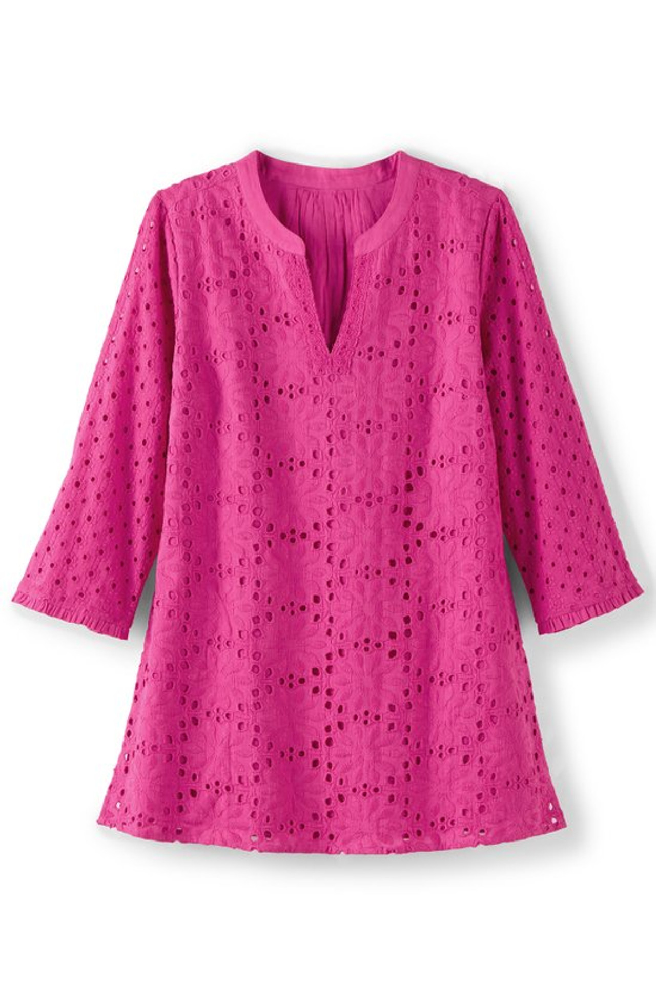 Rosie Eyelet Tunic - Soft Surroundings Outlet