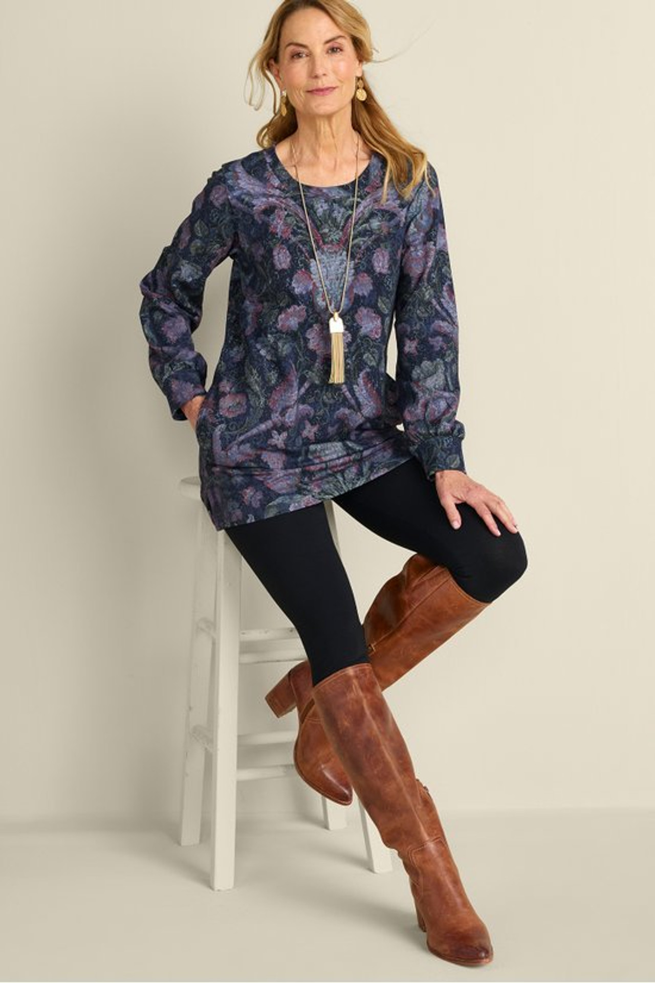 Edith French Terry Tunic - Soft Surroundings Outlet