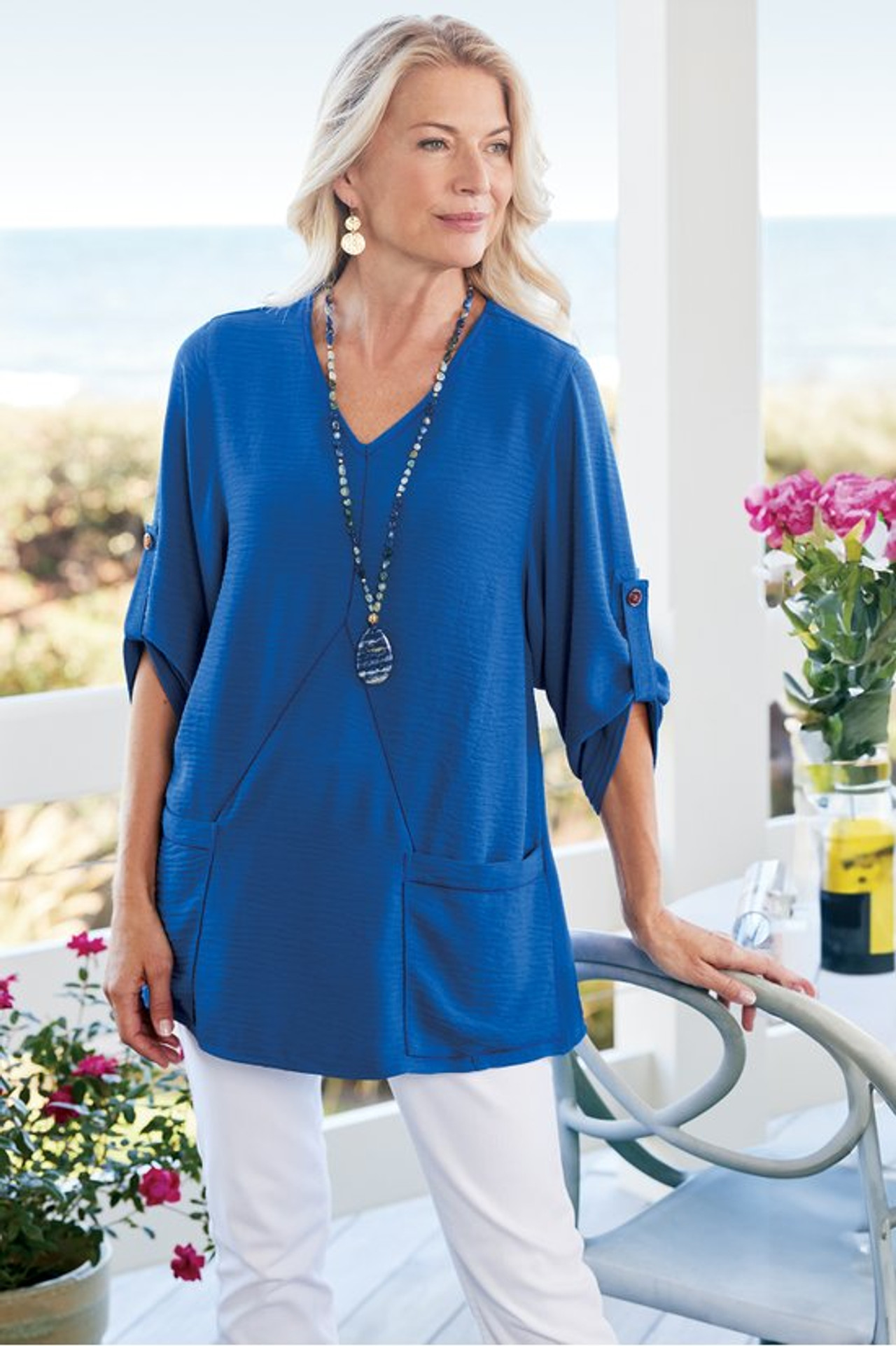 Josette Textured Tunic - Soft Surroundings Outlet
