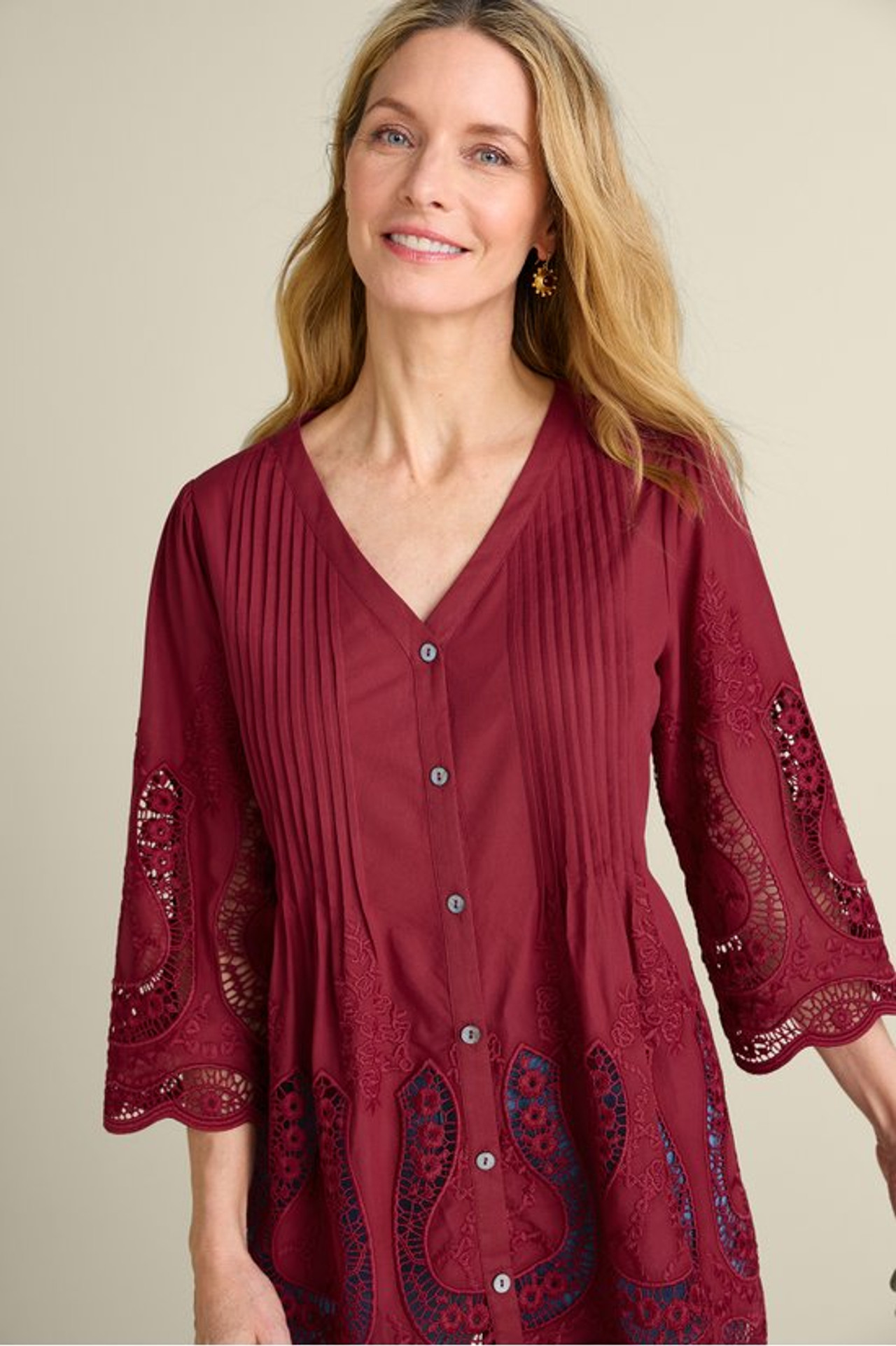 Trella Eyelet Top - Soft Surroundings Outlet