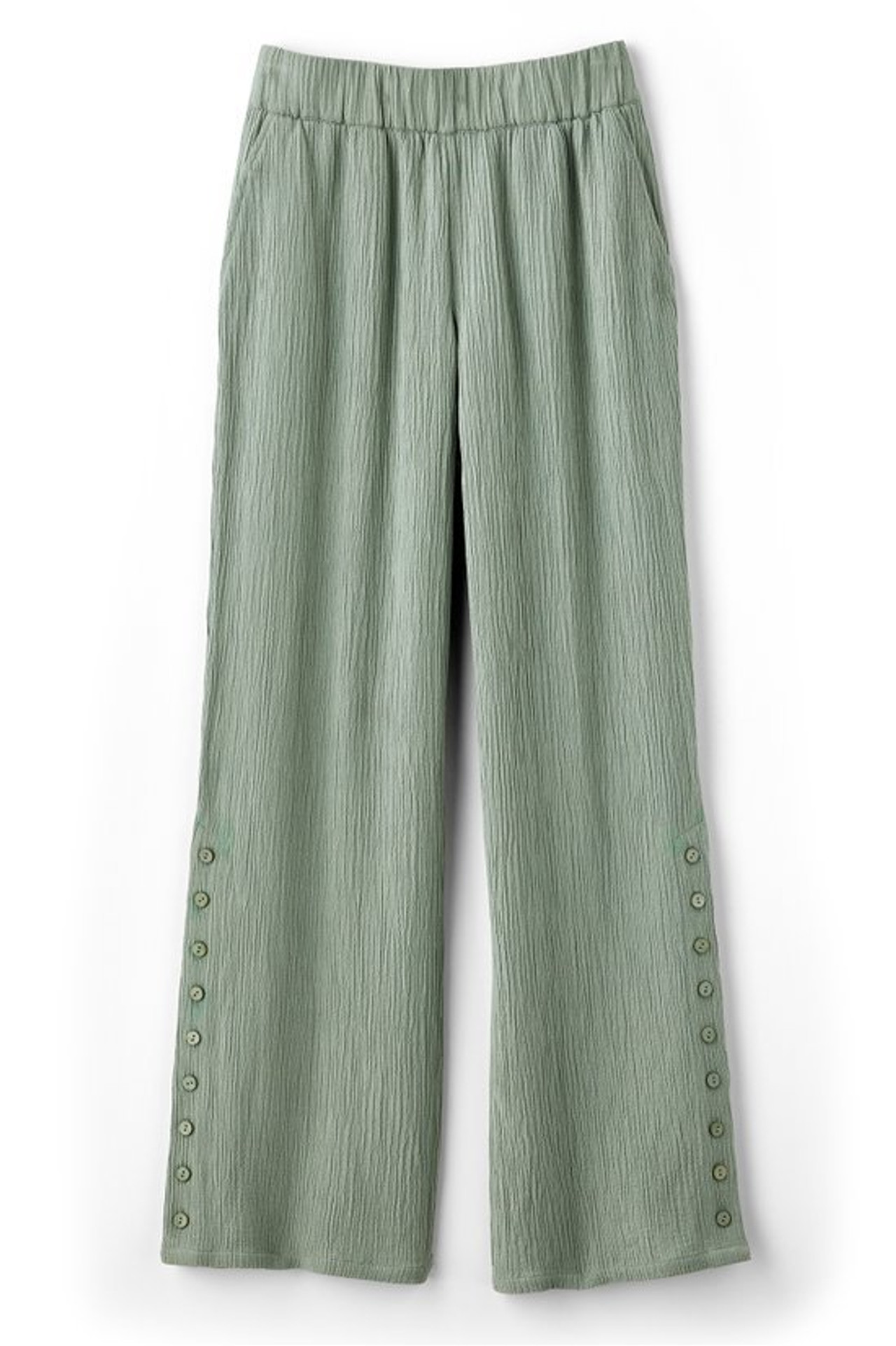 Oceo Gauze Wide-Leg Pants - Soft Surroundings Outlet