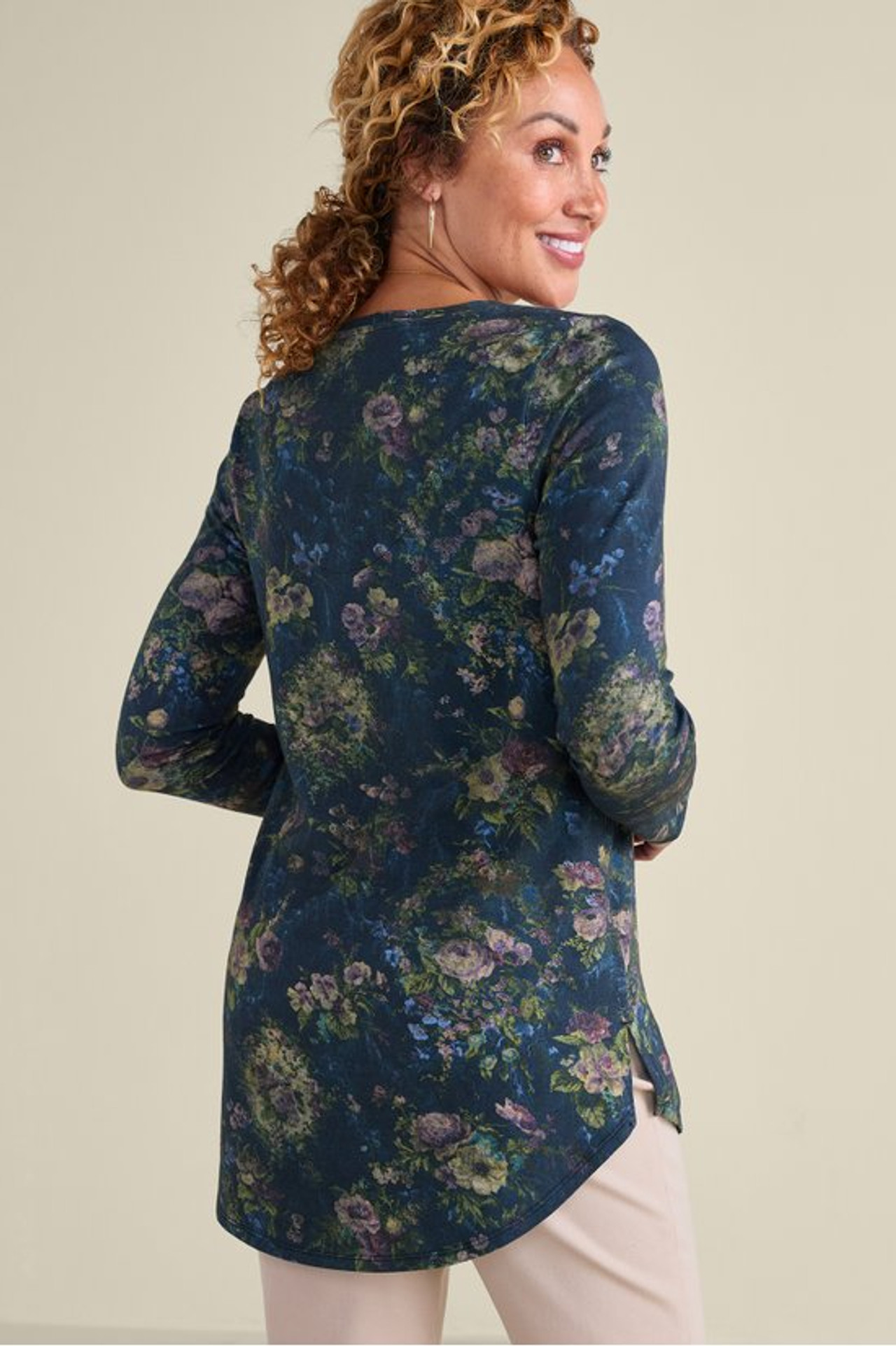 SoftEssential™ Supima® Isabel Long Sleeve Tunic - Soft Surroundings Outlet