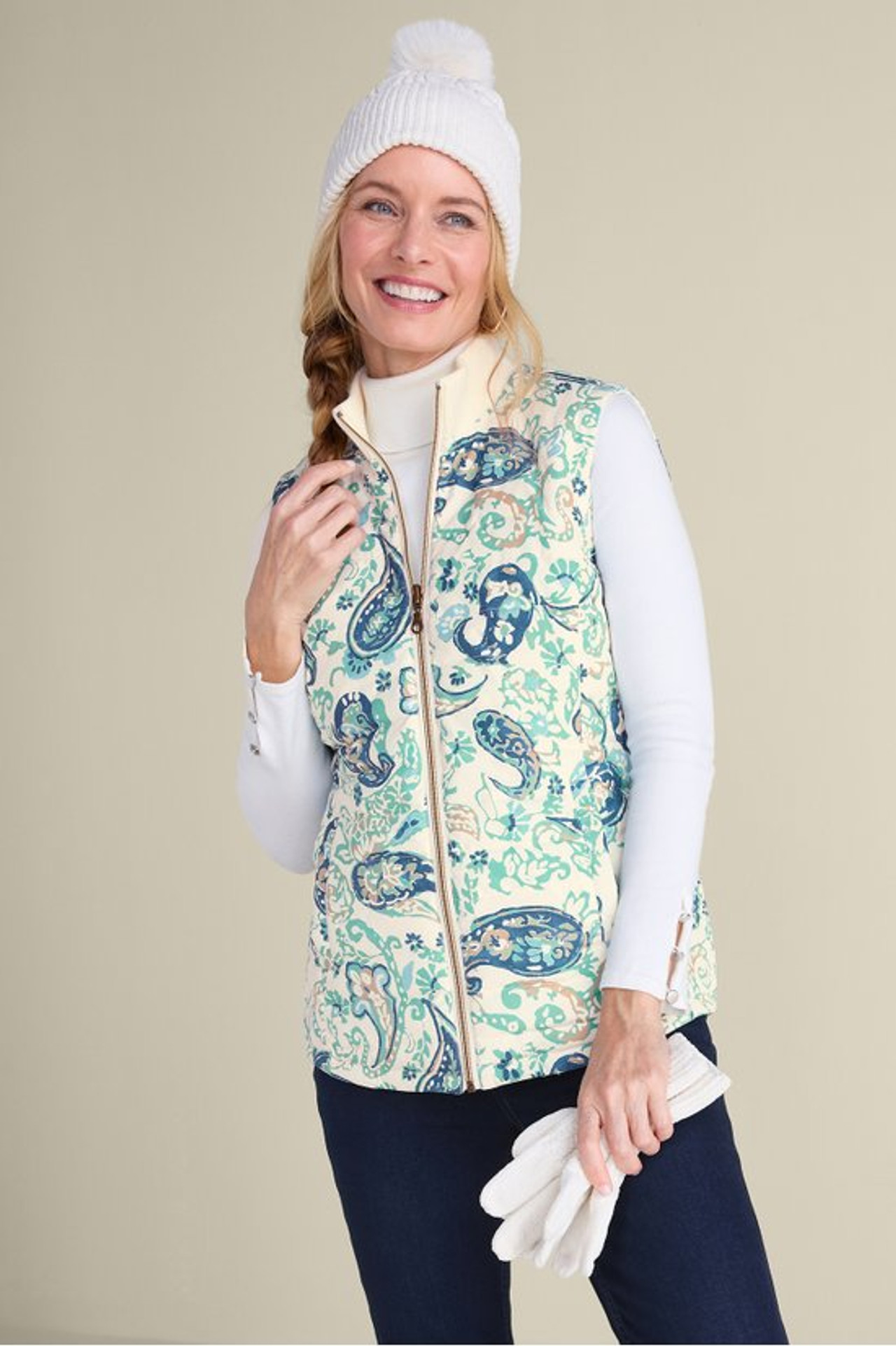 Sienna Reversible Puffer Vest - Soft Surroundings Outlet