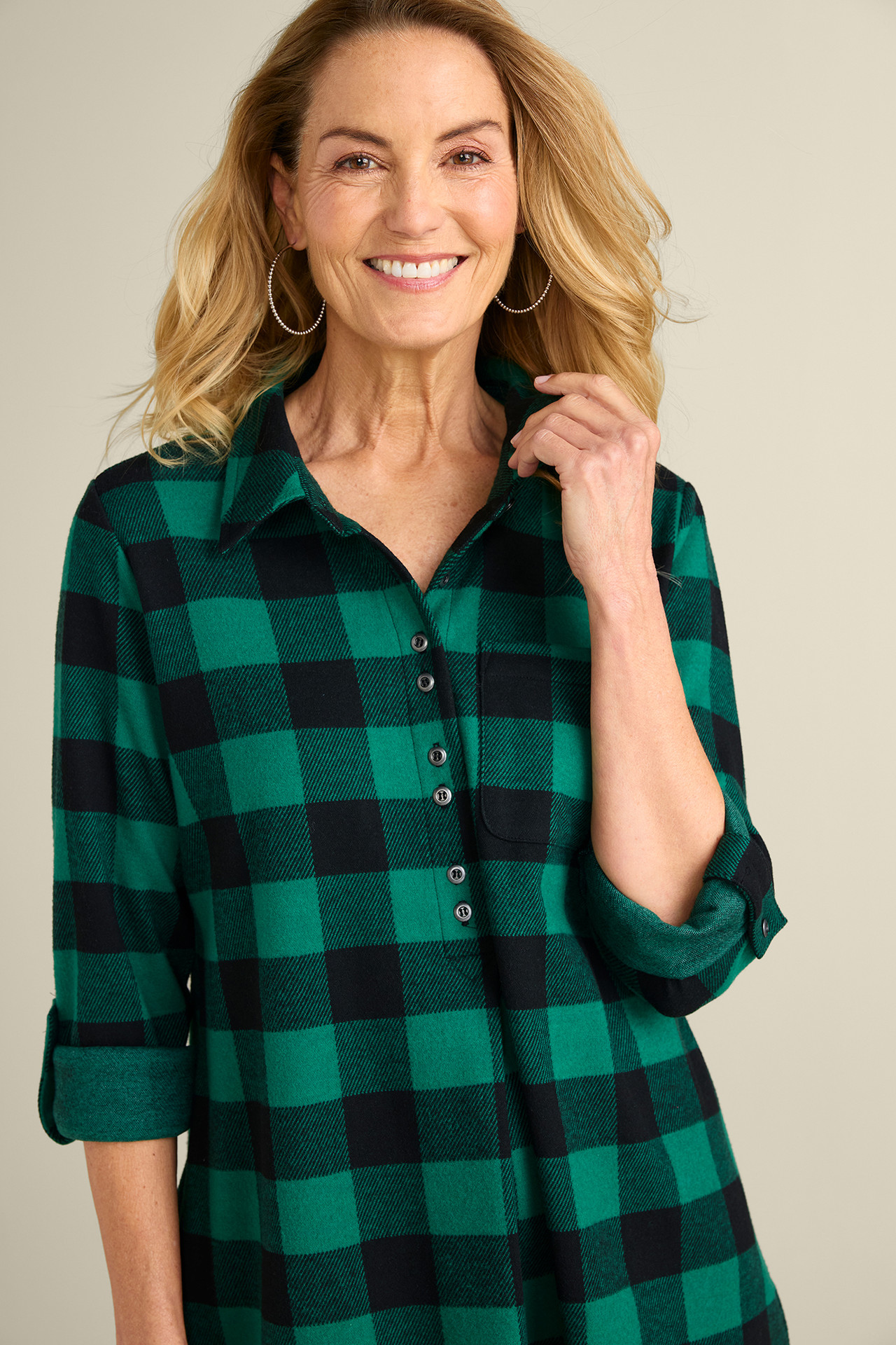 Mad About Plaid Tunic - Soft Surroundings Outlet