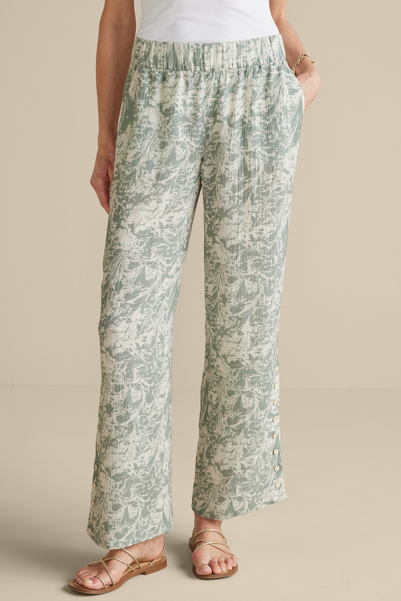 Oceo Gauze Wide-Leg Pants - Soft Surroundings Outlet
