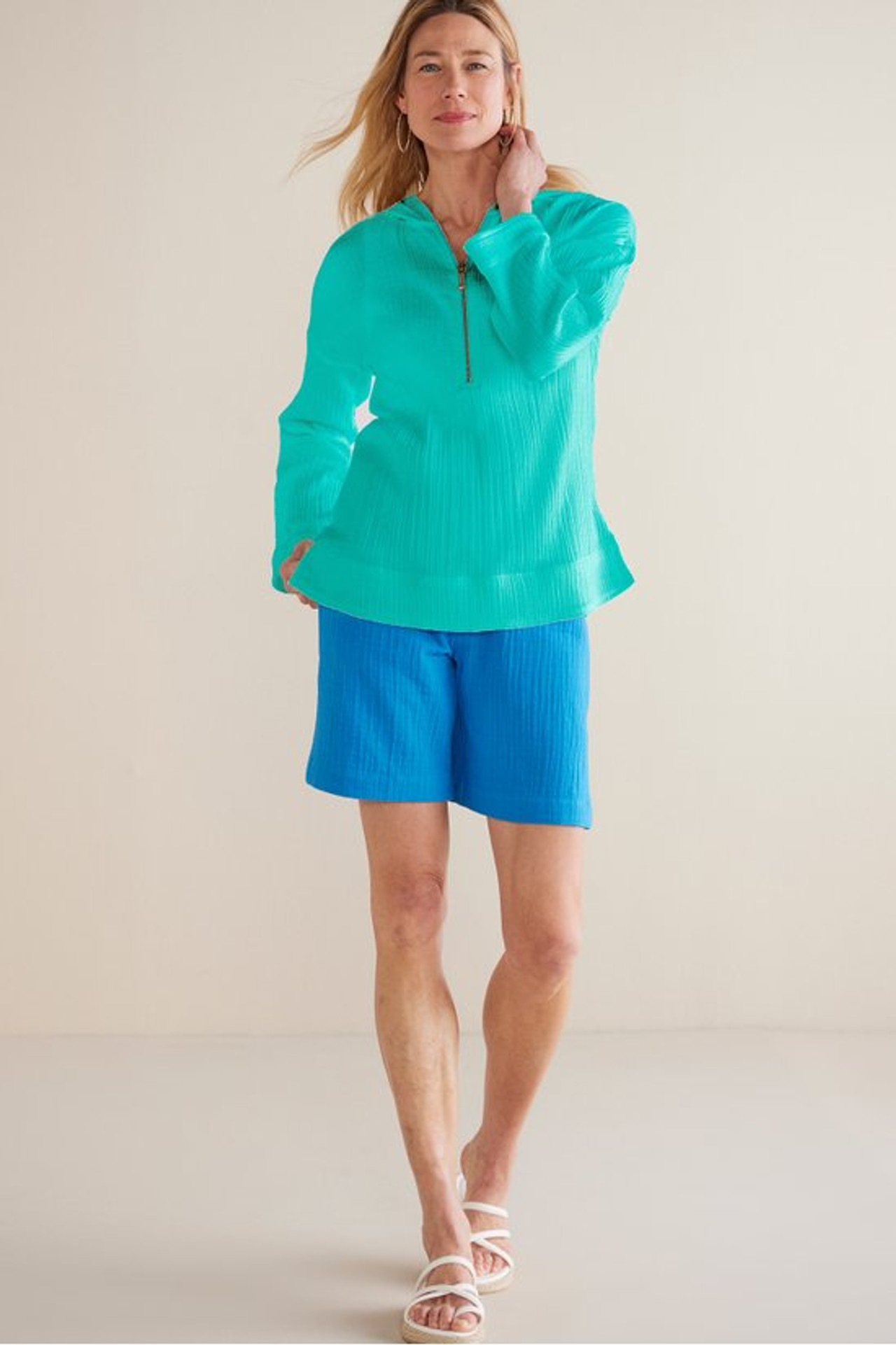 Kemia Gauze Hoodie - Soft Surroundings Outlet