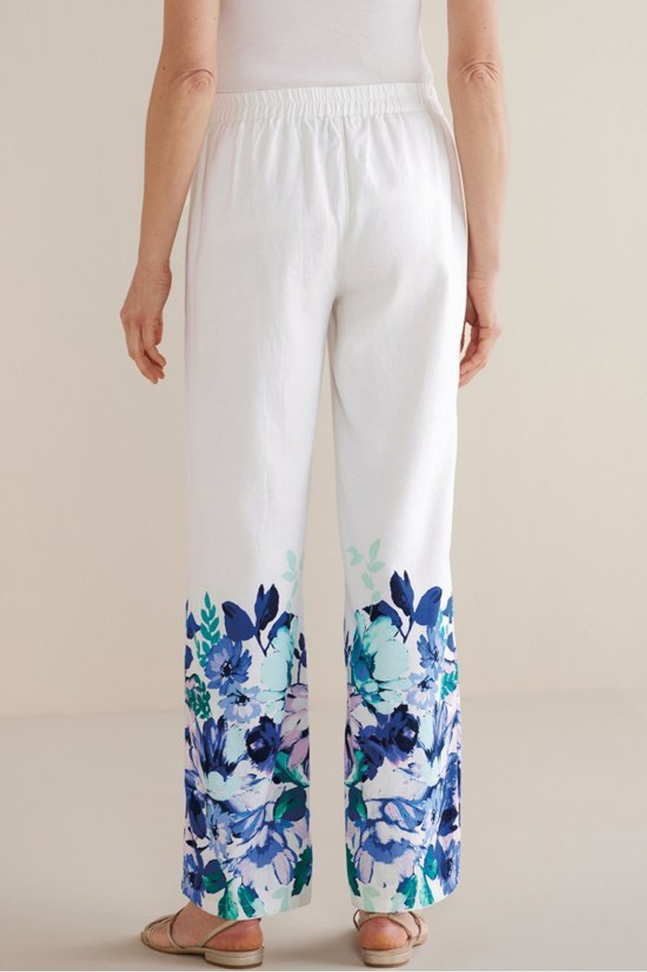 Ronna Linen Blend Wide Leg Pants - Soft Surroundings Outlet