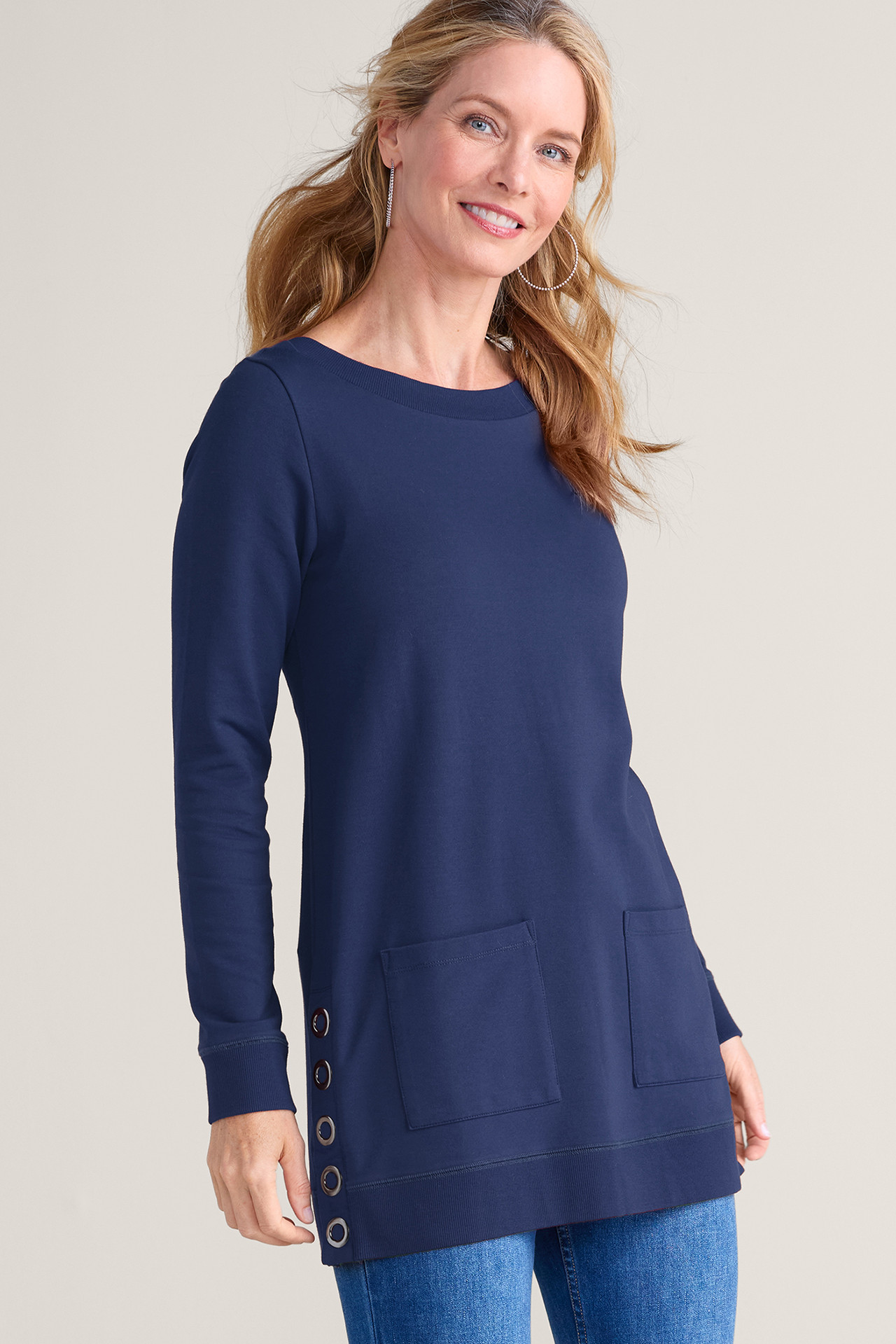 Make It Snappy Pullover - Soft Surroundings Outlet