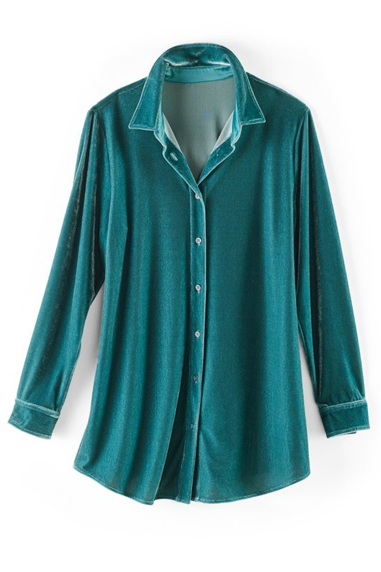 Velvet Boyfriend Tunic Shirt - Soft Surroundings Outlet
