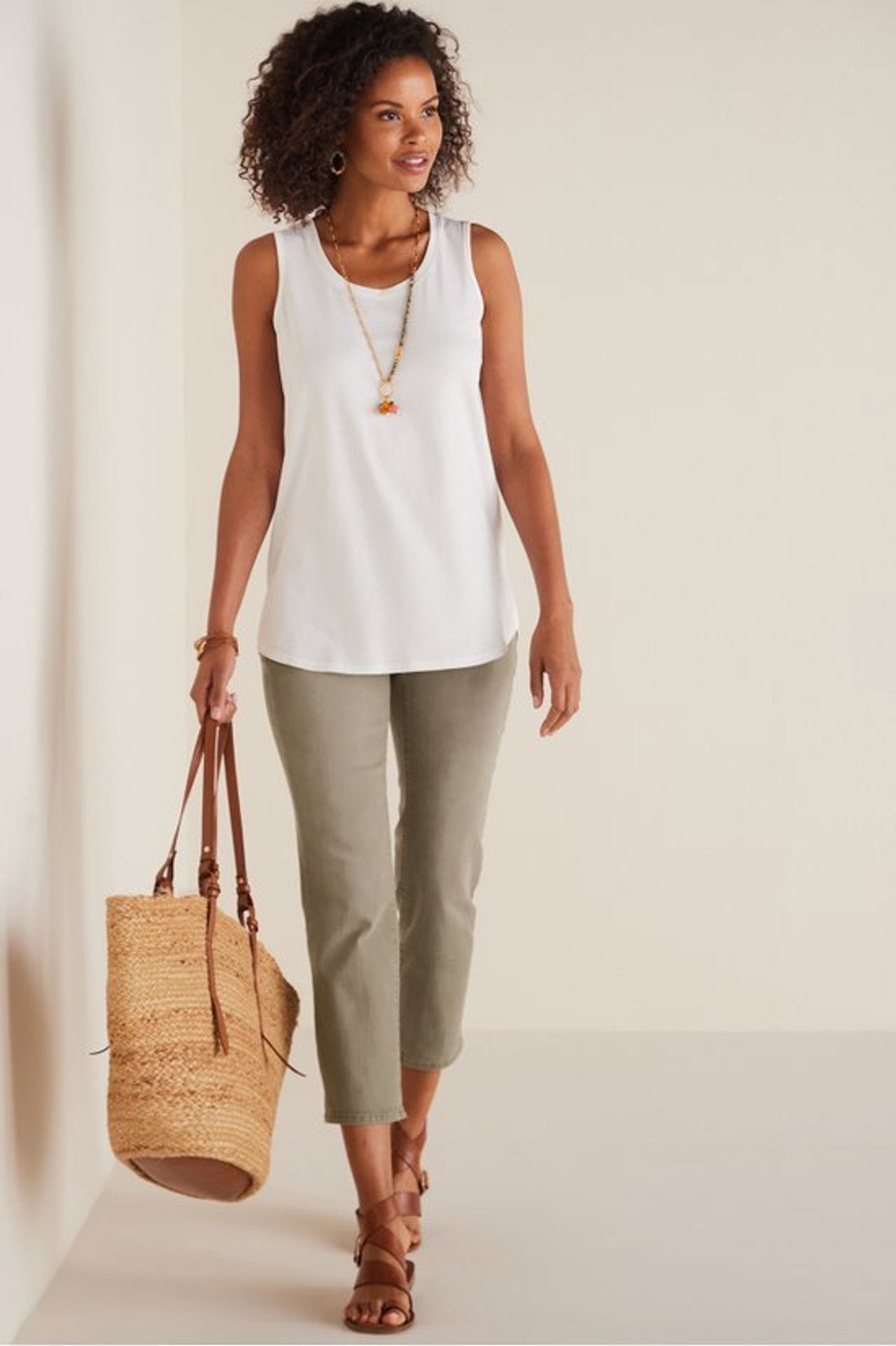 The Ultimate Denim Pull-On Crop - Soft Surroundings Outlet