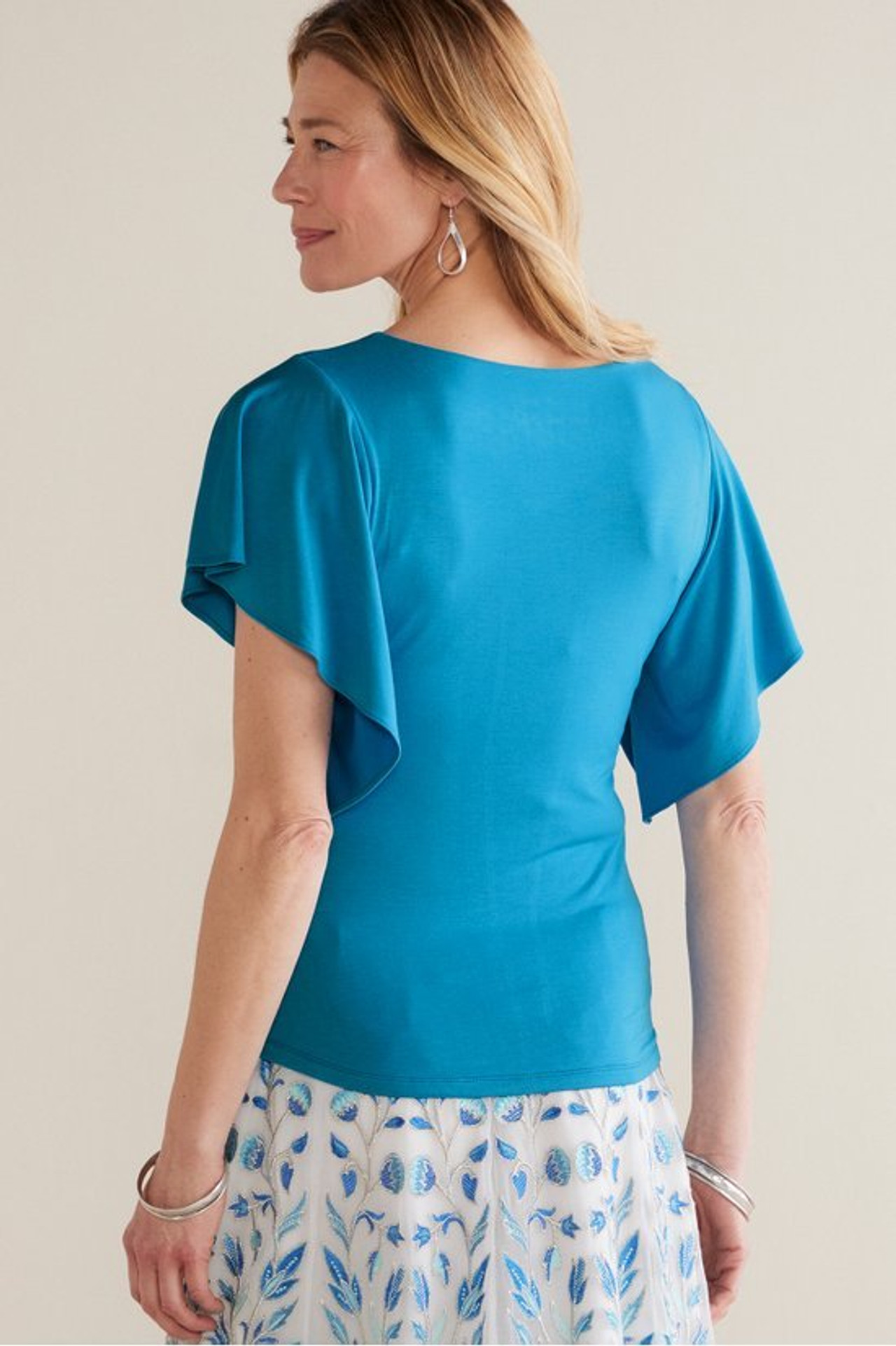 Leya Ruched Top - Soft Surroundings Outlet