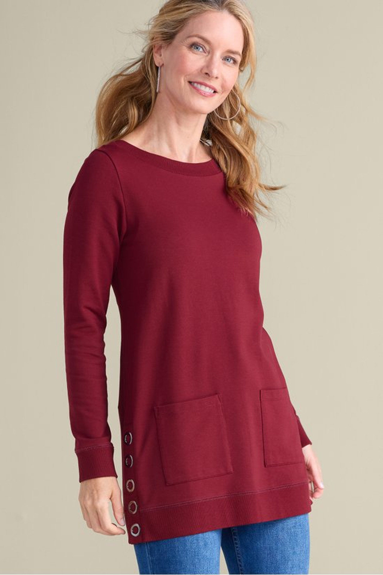 Make It Snappy Pullover - Soft Surroundings Outlet