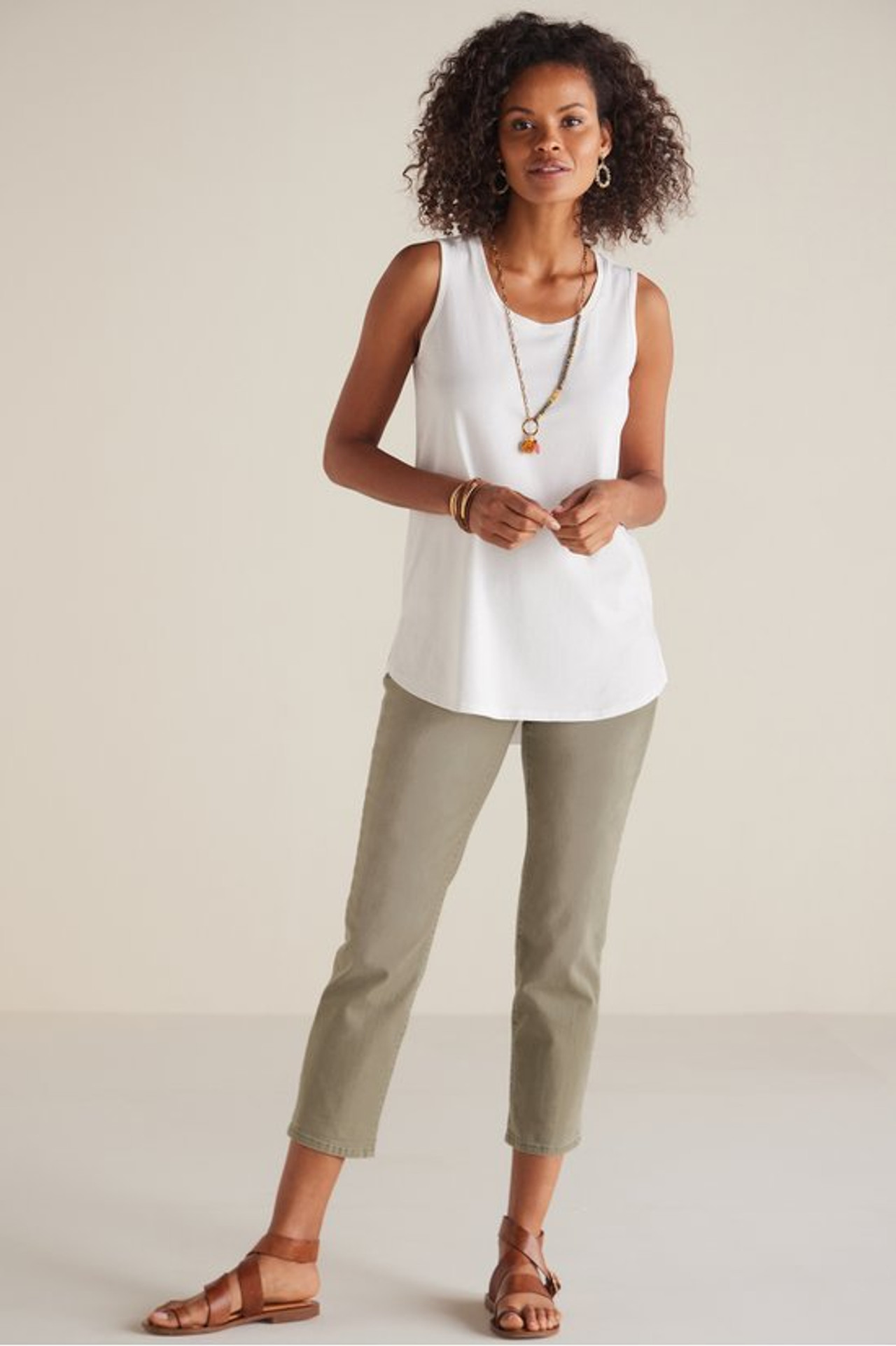 The Ultimate Denim Pull-On Crop - Soft Surroundings Outlet